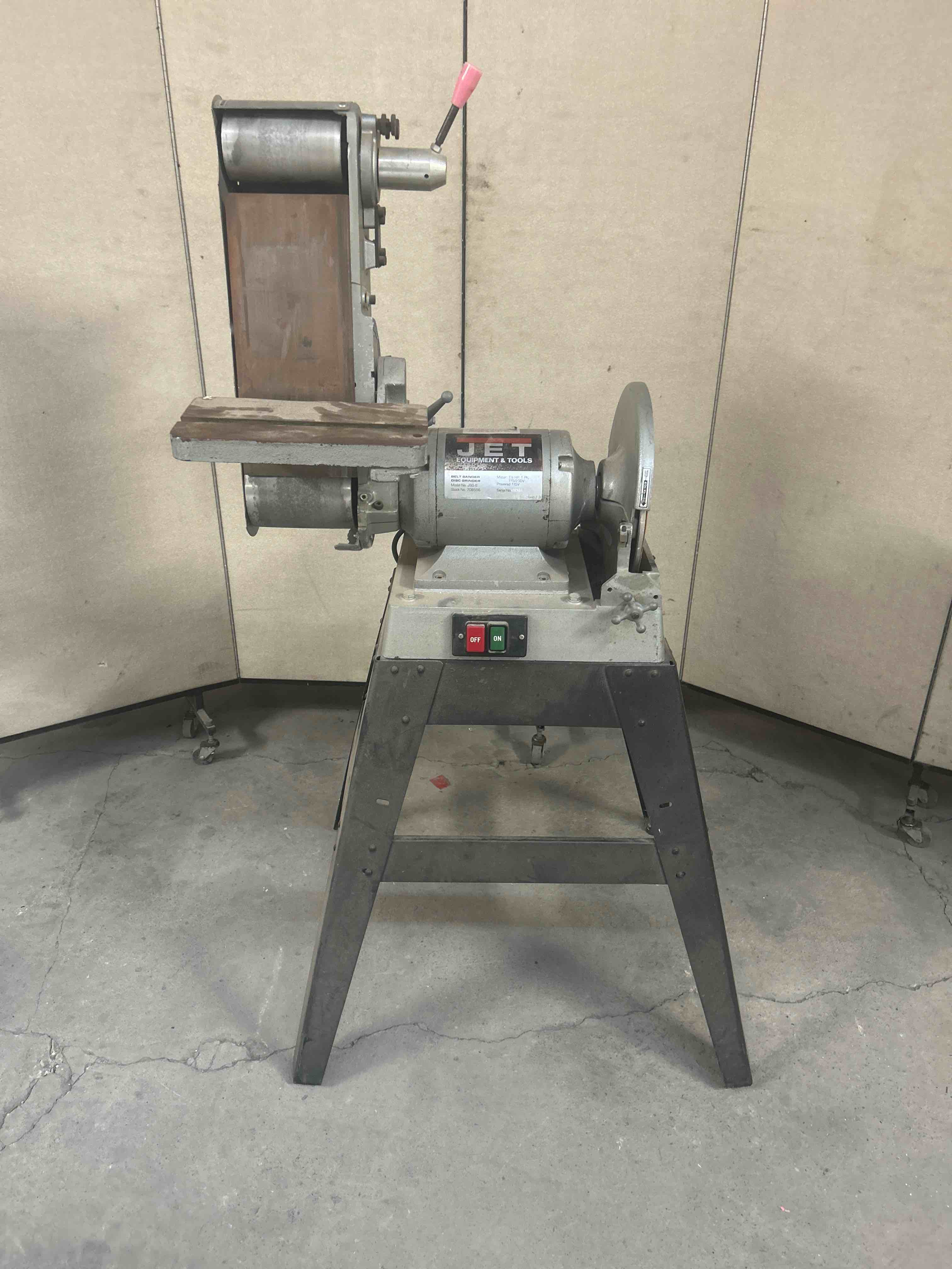 JET 2 IN 1 BELT SANDER AND DISC GRINDER