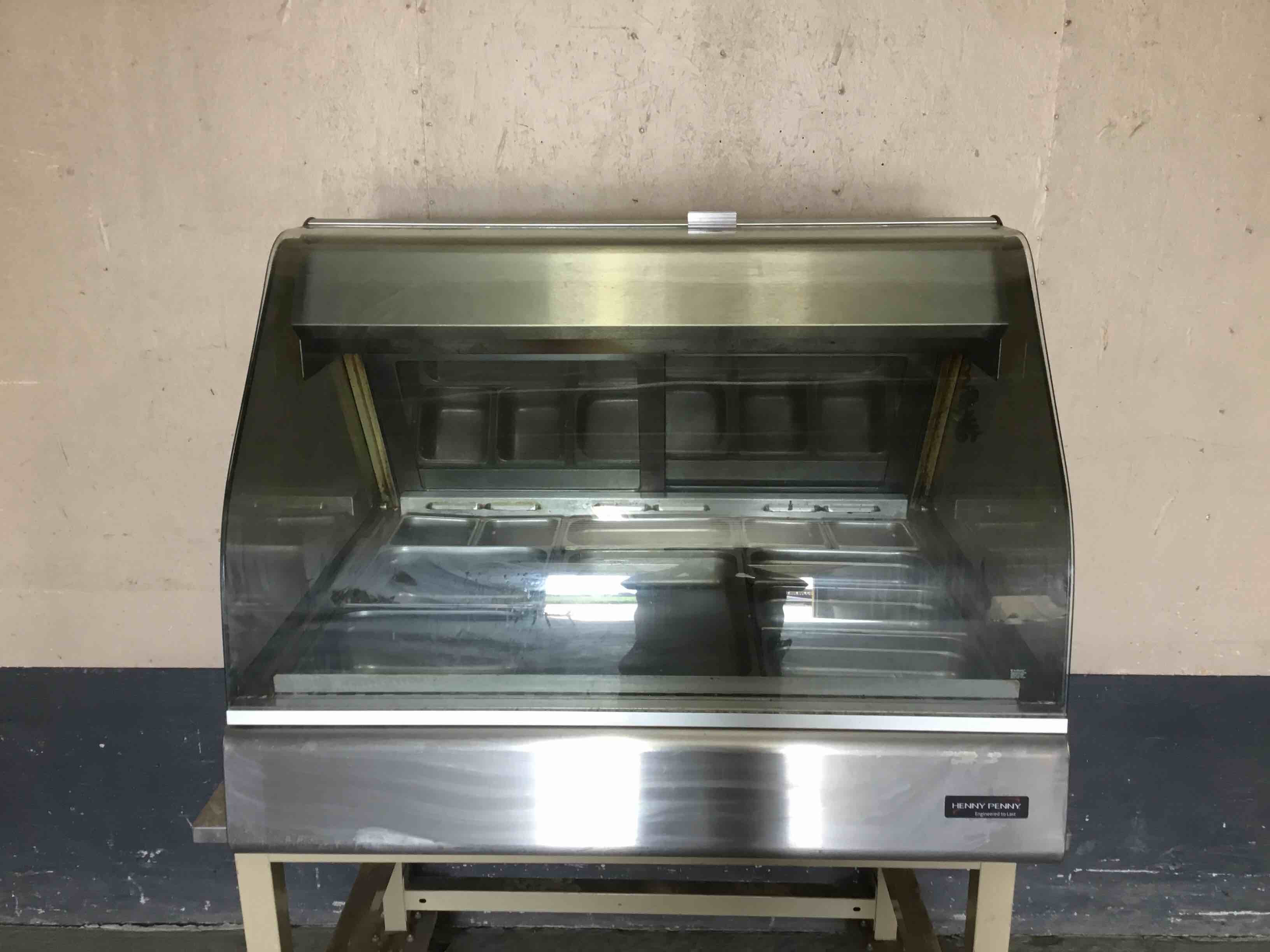 2015 HENNY PENNY 43 INCH STAINLESS STEEL CHICKEN MERCHANDISER 