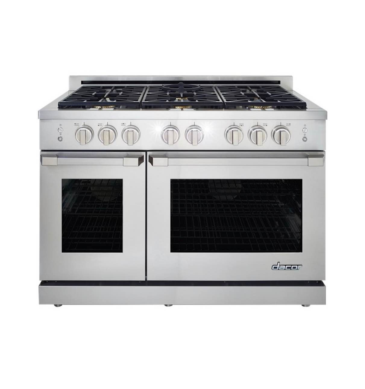 DACOR 48 INCH STAINLESS STEEL NATURAL GAS RANGE WITH DUAL OVEN