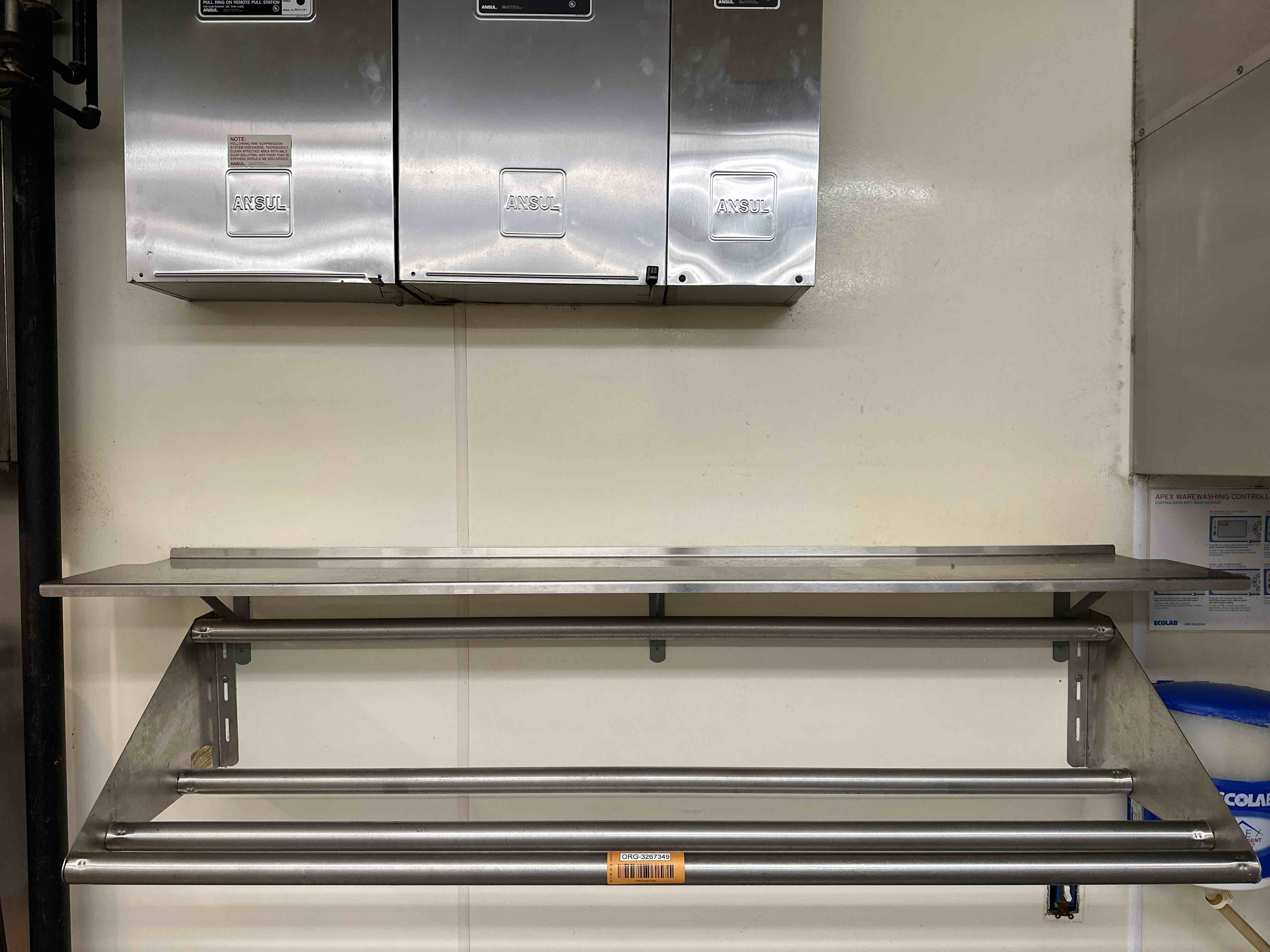 STAINLESS STEEL WALL SHELF