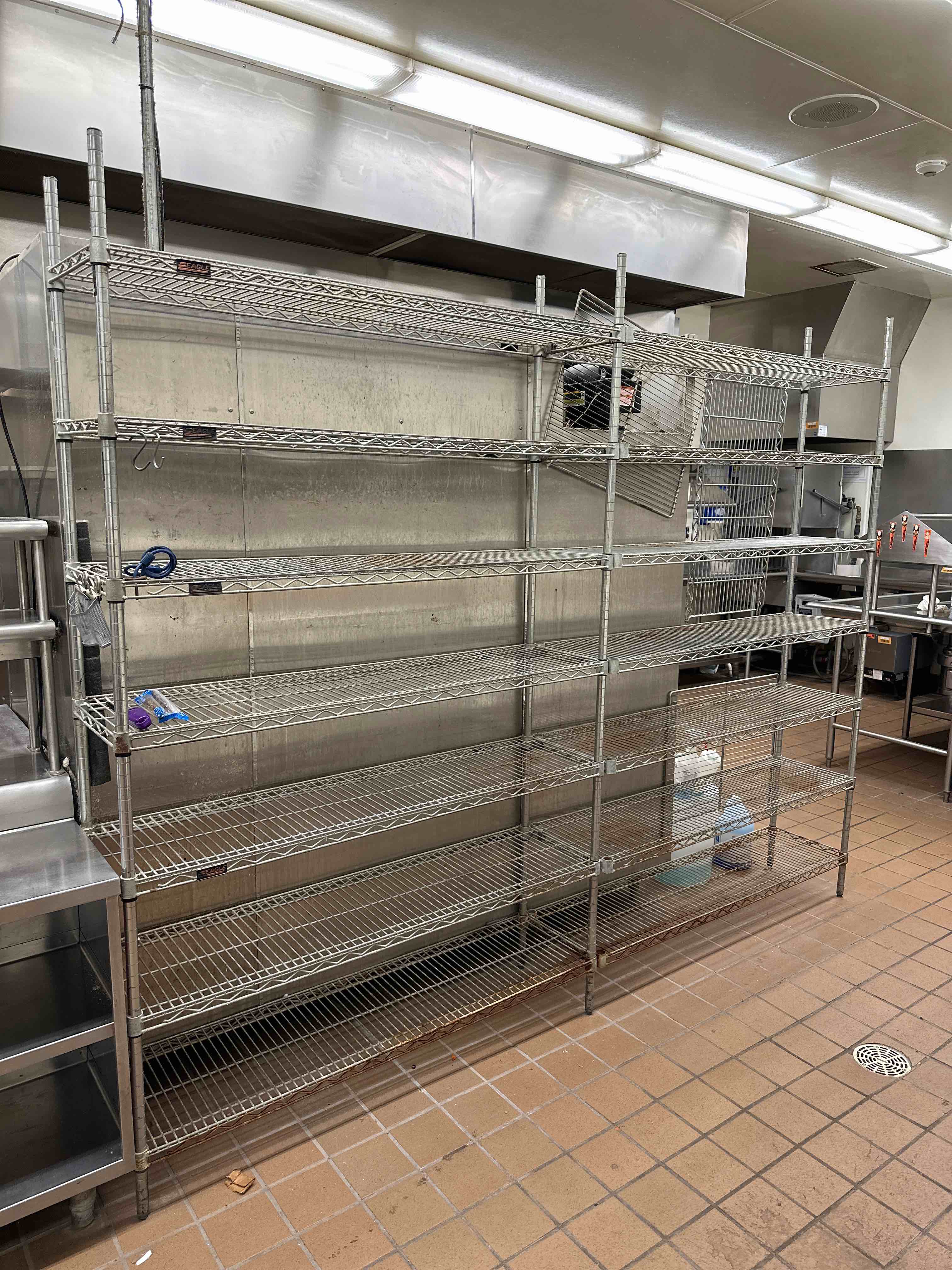 EAGLE 7-SHELF DOUBLE STORAGE RACK