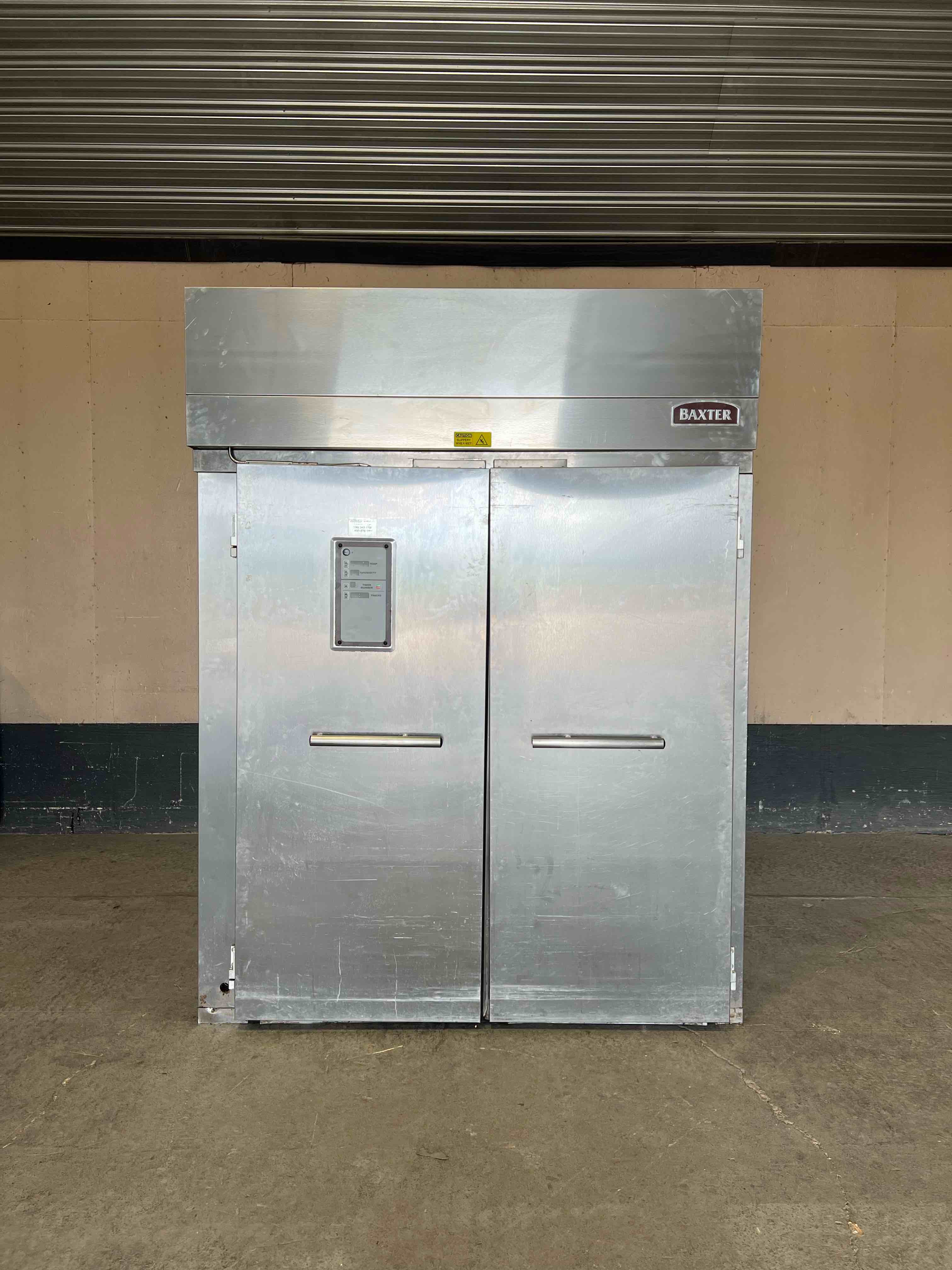 BAXTER BY HOBART STAINLESS STEEL WALK IN PROOFER/RETARDER