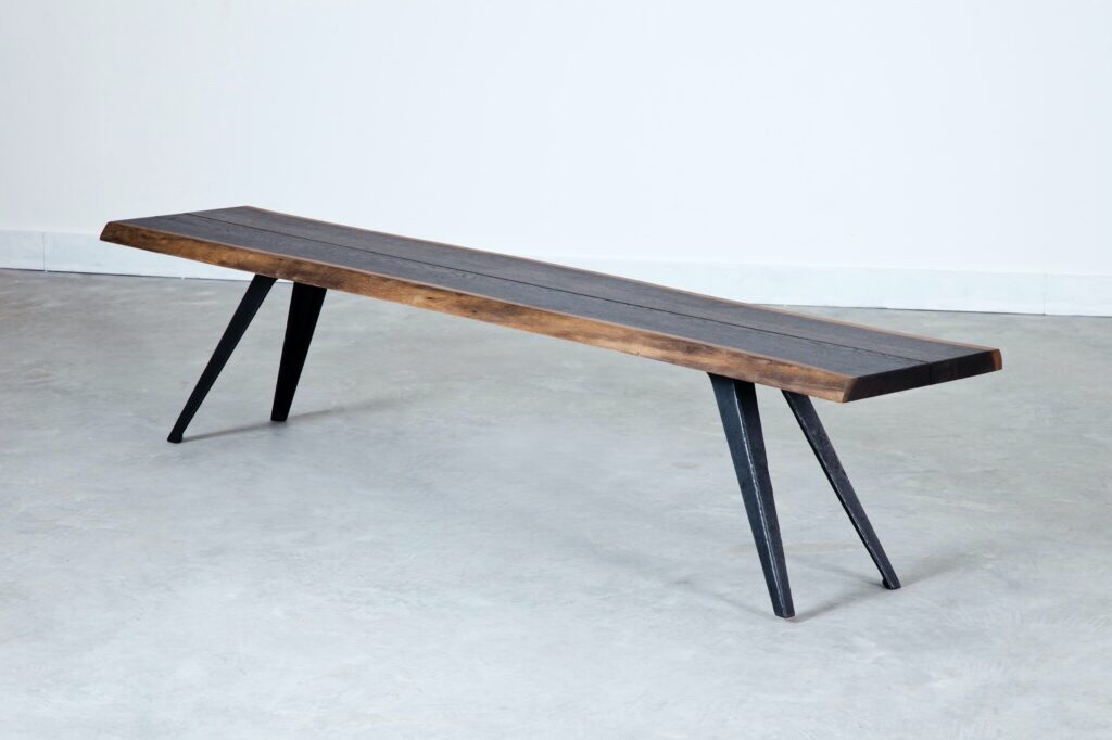 Nuevo Vega Dining Bench in Seared HGSR354 (legs only)