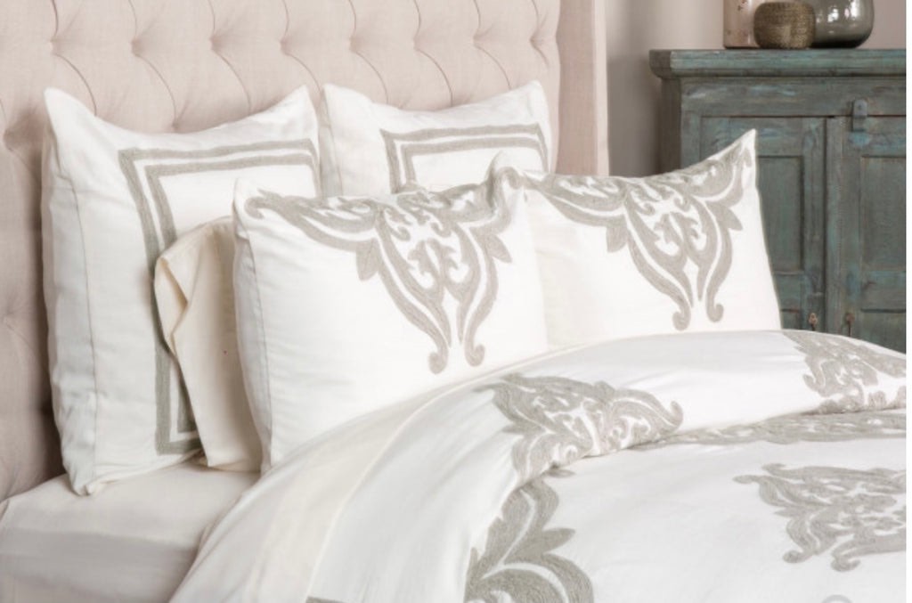 Patrina Ivory King Duvet Set