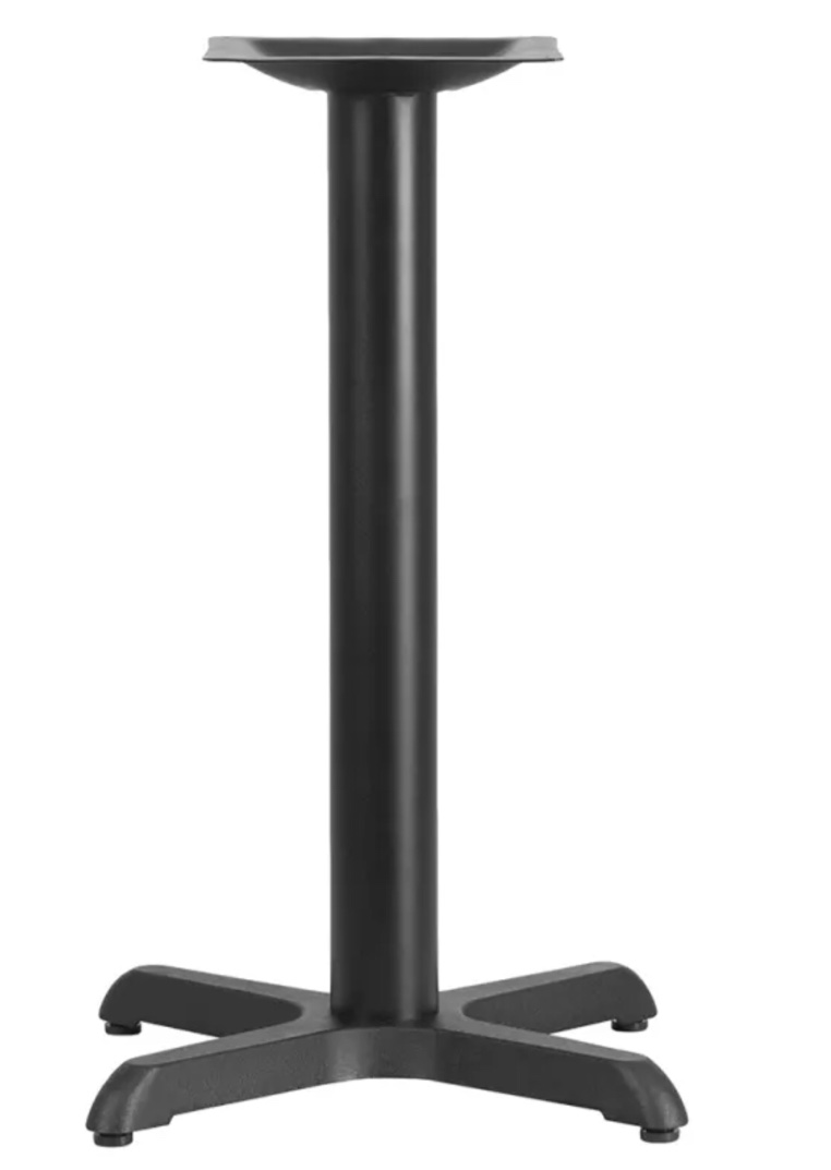 Flash Furniture Restaurant Table Base Replacement 22"x22" Black XU-T2222-BASE-GG