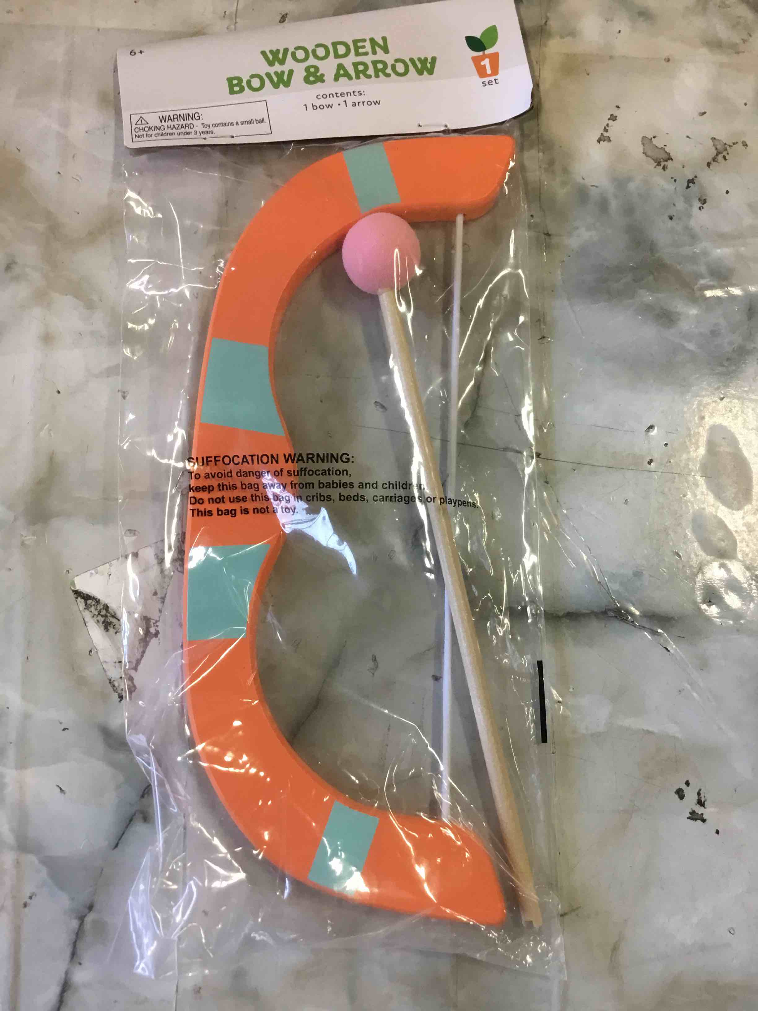 Wooden Bow & Arrow Age 6+ 