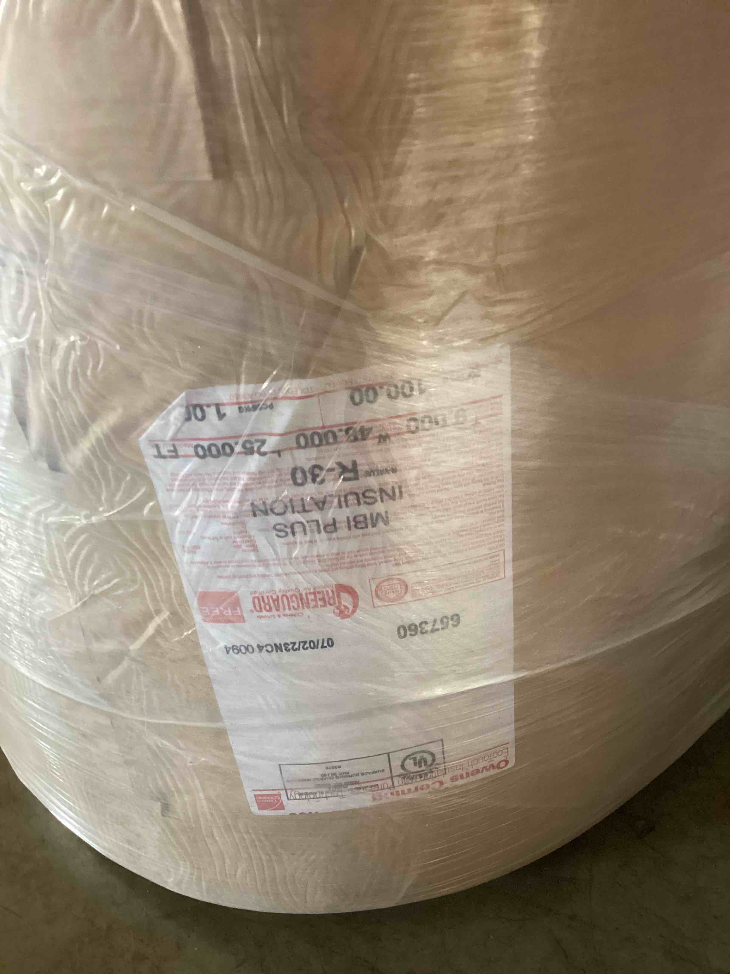 4 rolls r30 48” pole barn insulation your bid per roll 