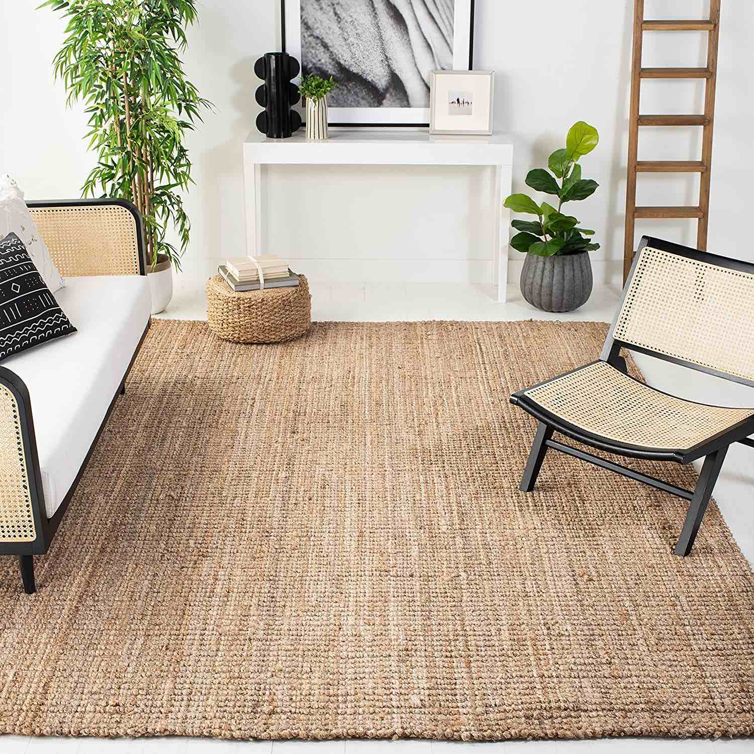 rectangle natural fiber rug 9’x12’