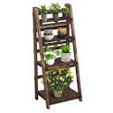 VivoSun 4 tier foldable Ladder Shelf flower ladder stand rack