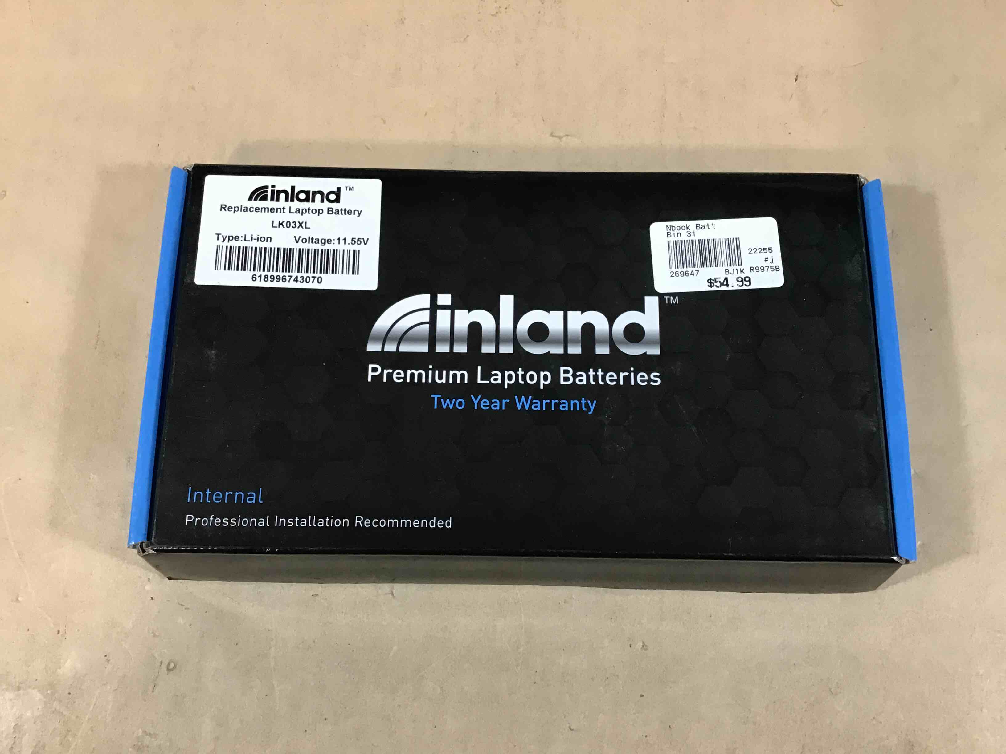 Inland Premium Laptop Battery