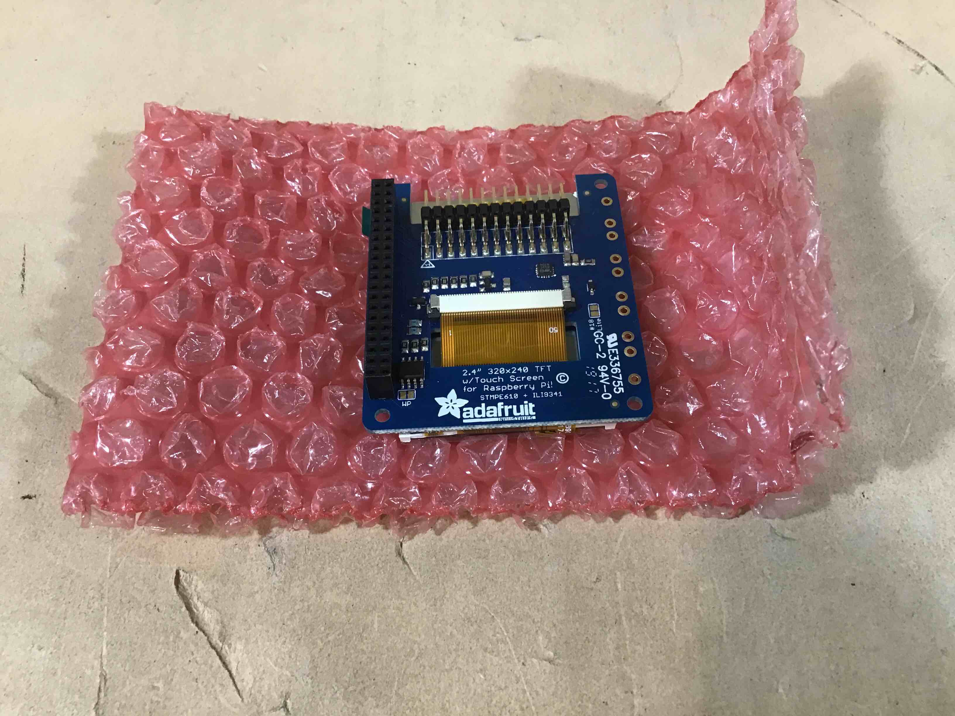 Adafruit 2.4” TFT w/Touch Screen