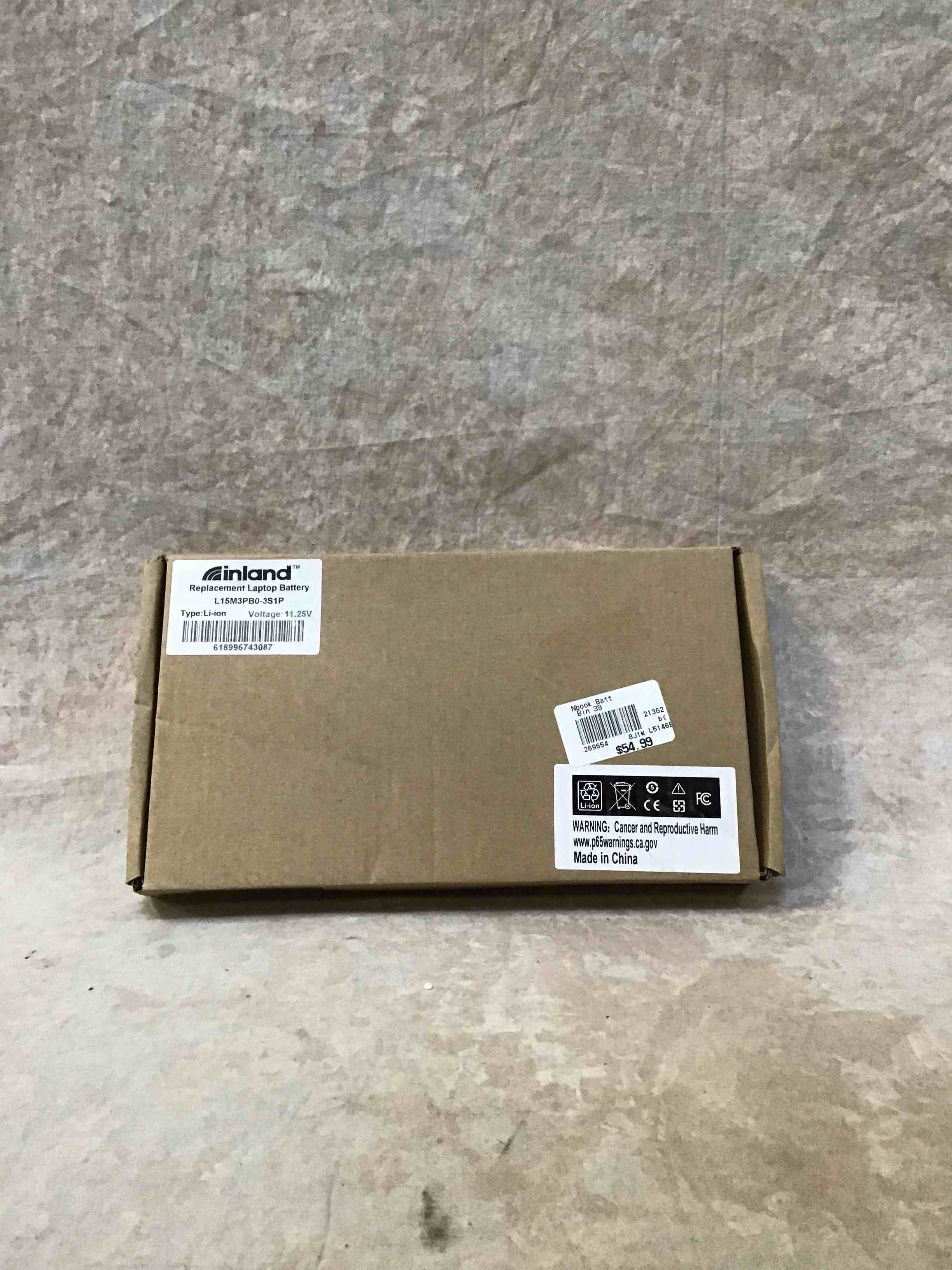 Inland Replacement Laptop Battery