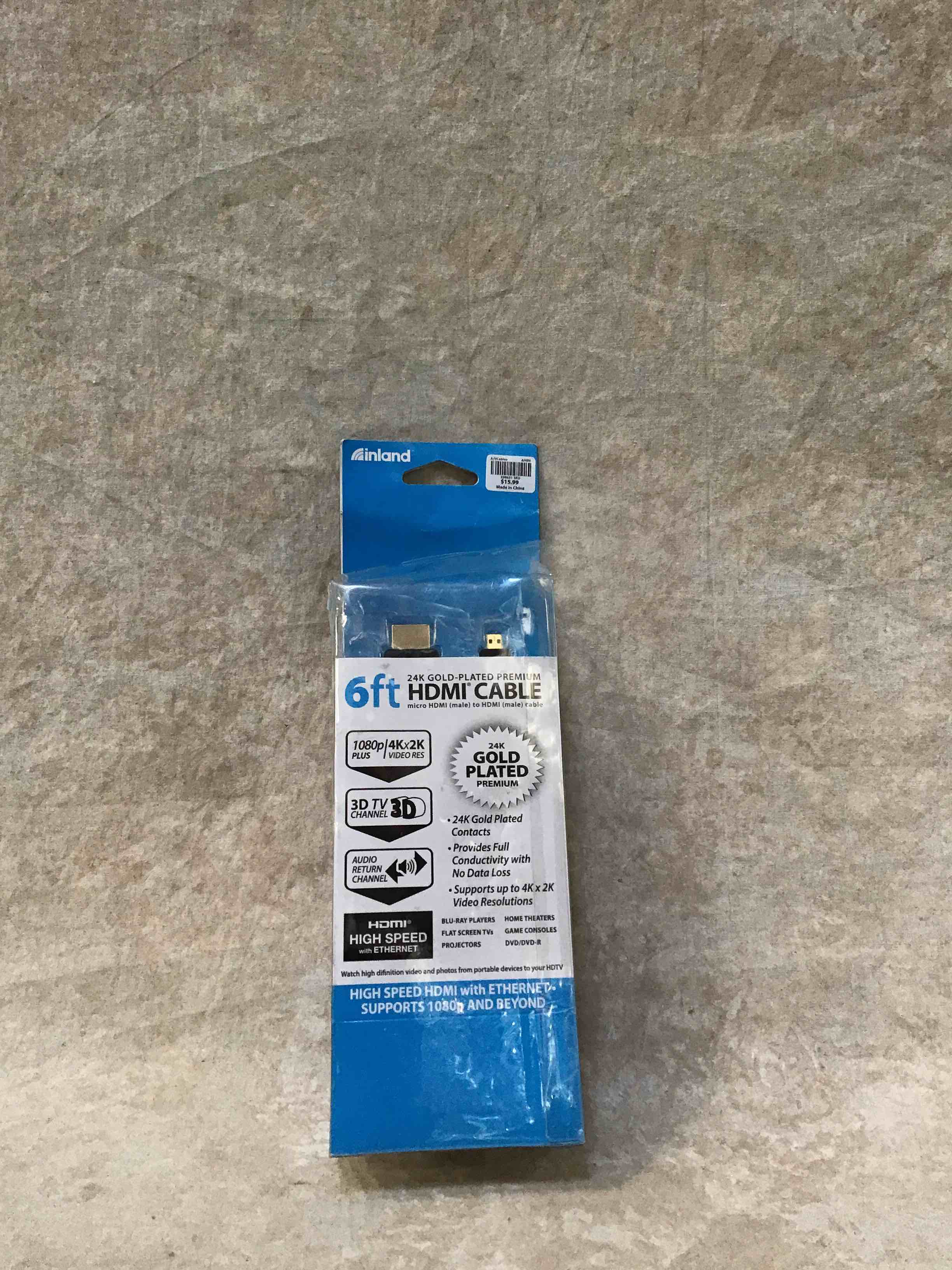 Inland 6FT HDMI To Micro HDMI