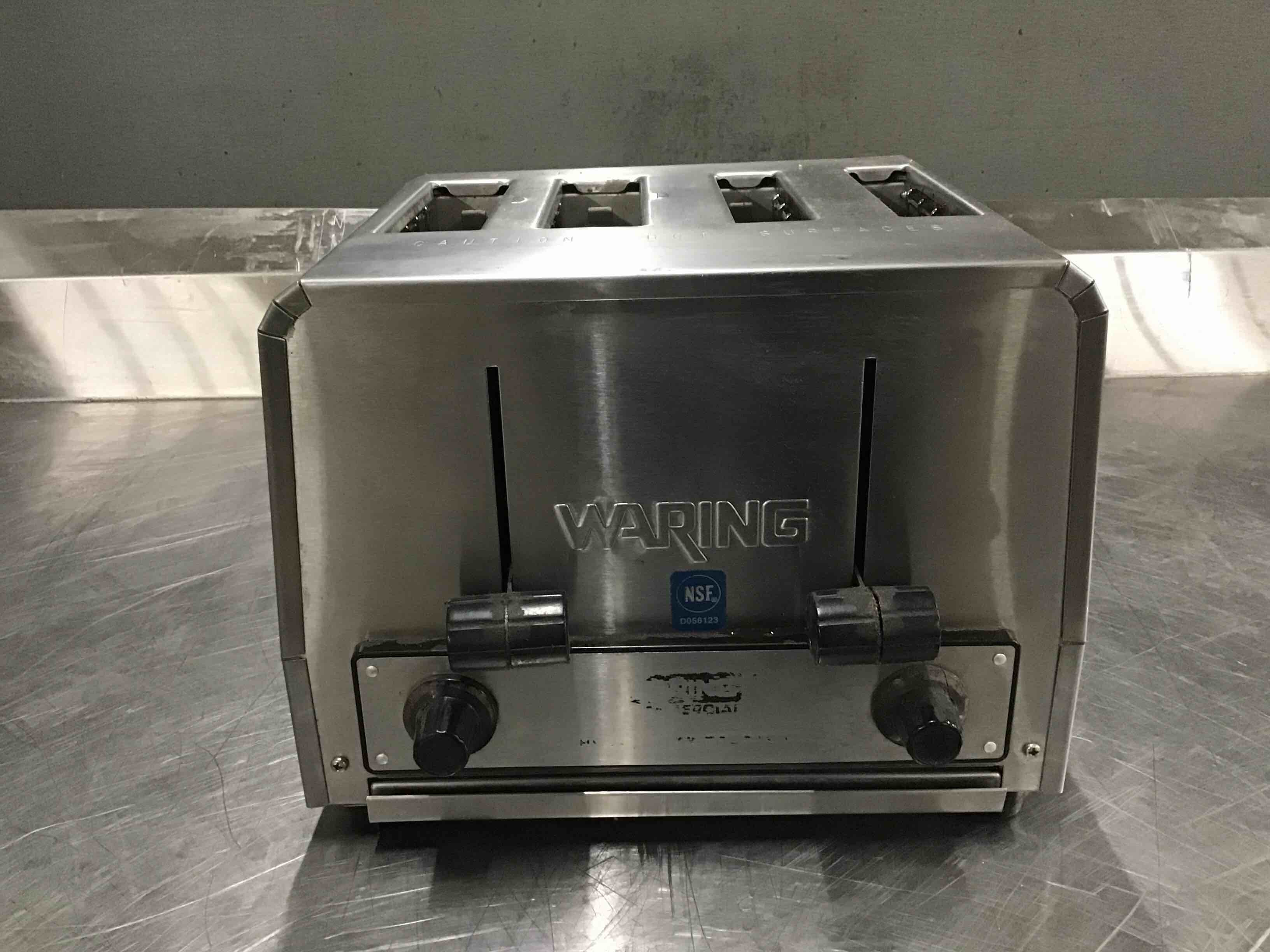 Waring Countertop Stainless Steel Heavy Duty Commercial Toaster