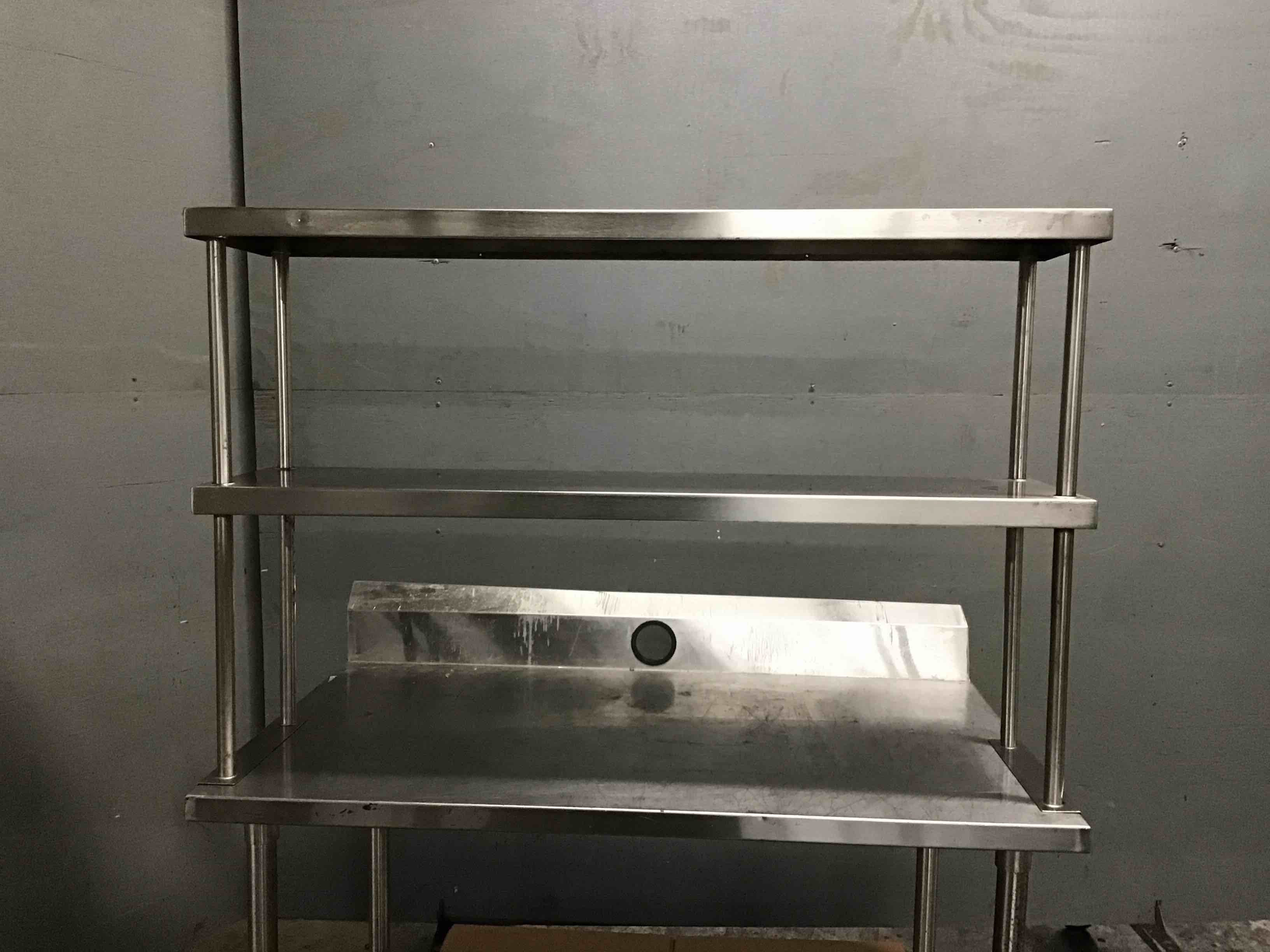 Stainless Steel Mountable Dual Level Storage Shelf