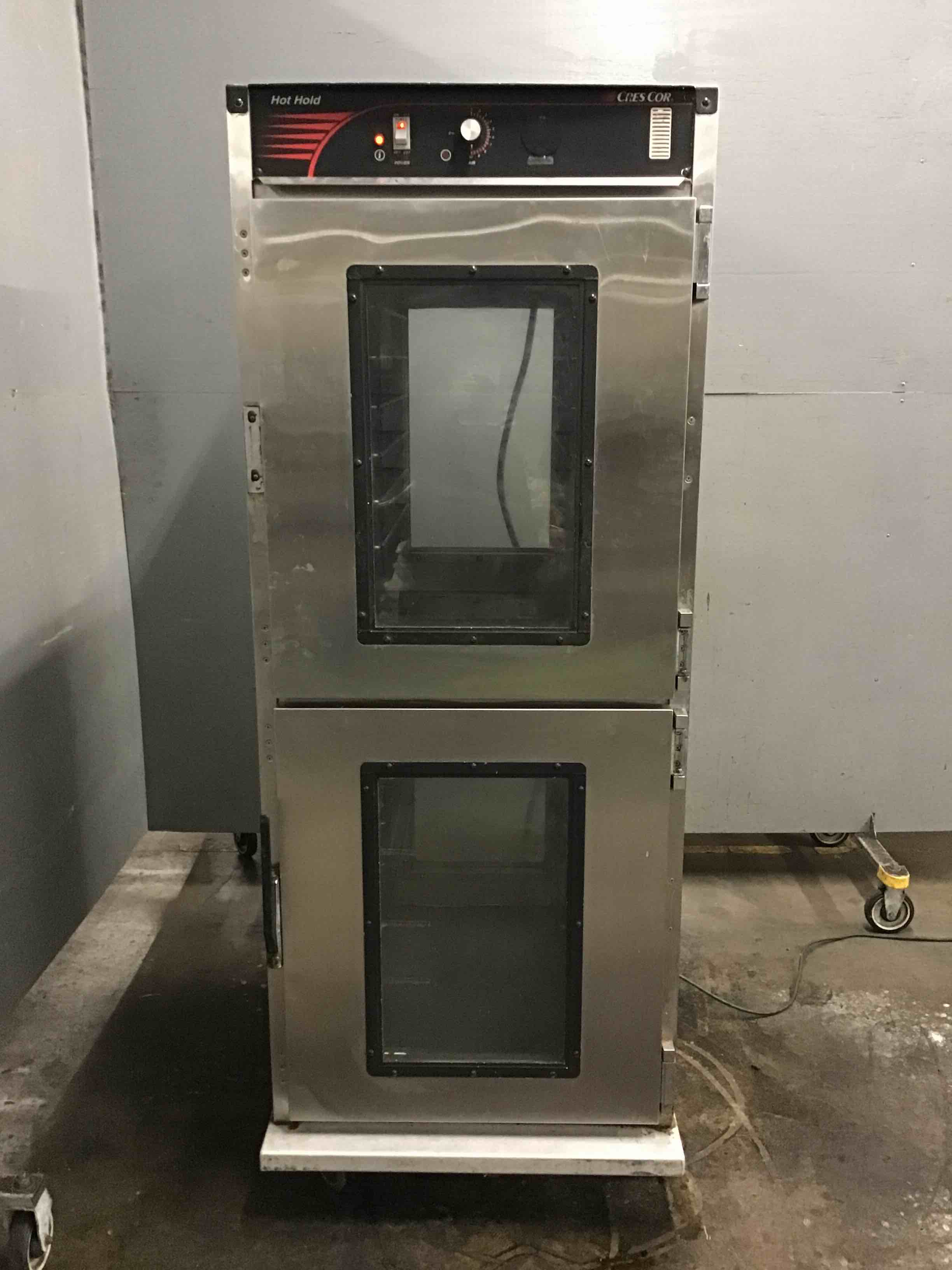 Cres Cor Stainless Steel Full Height Electric Heated Pass Thru Holding Cabinet On Casters