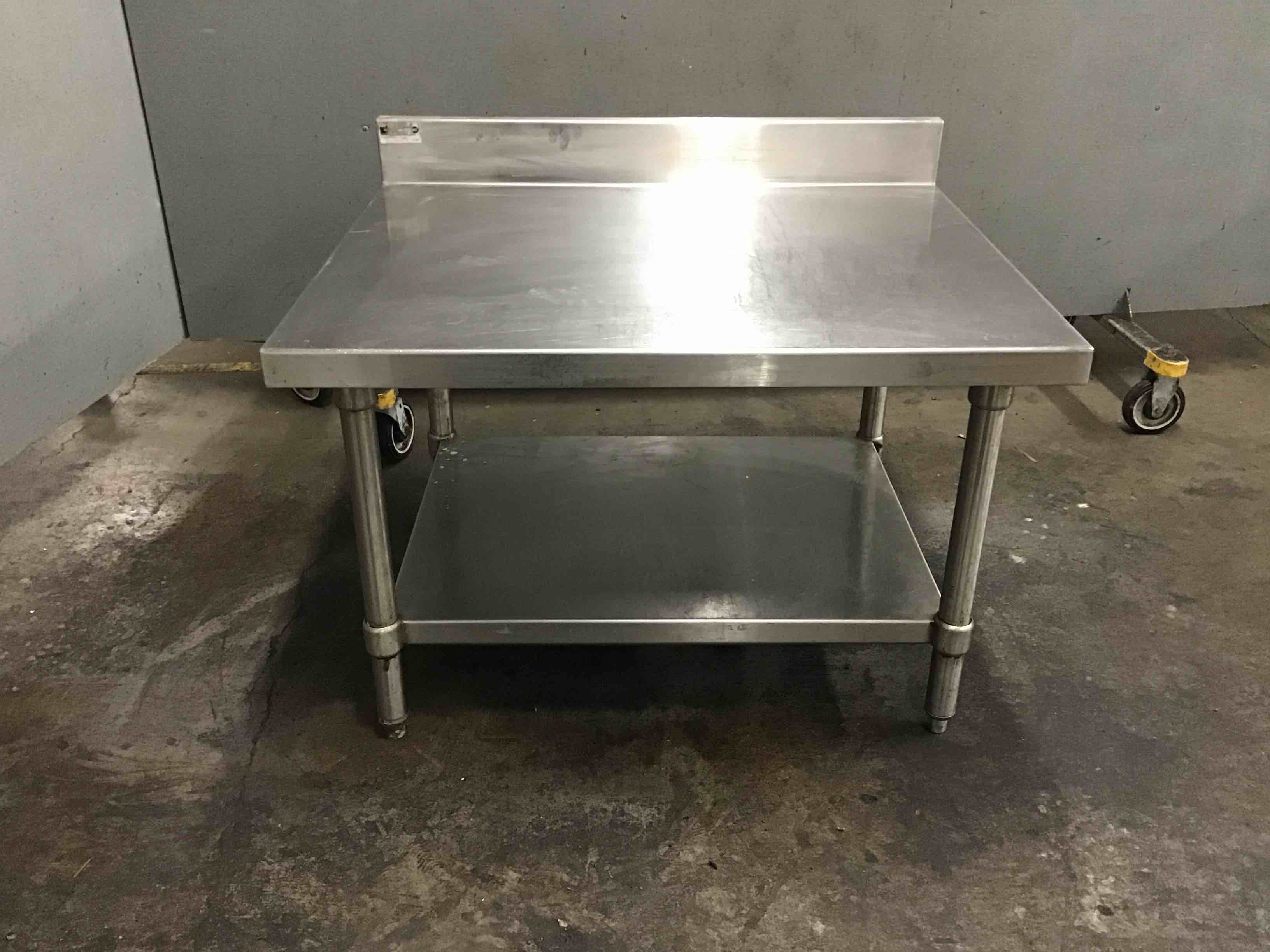 Elkay Stainless Steel 36 Inch Equipment Stand With Under Shelf