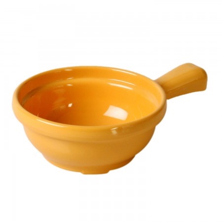 Thunder Group 10 0z. Soup Bowl With Yellow Handle