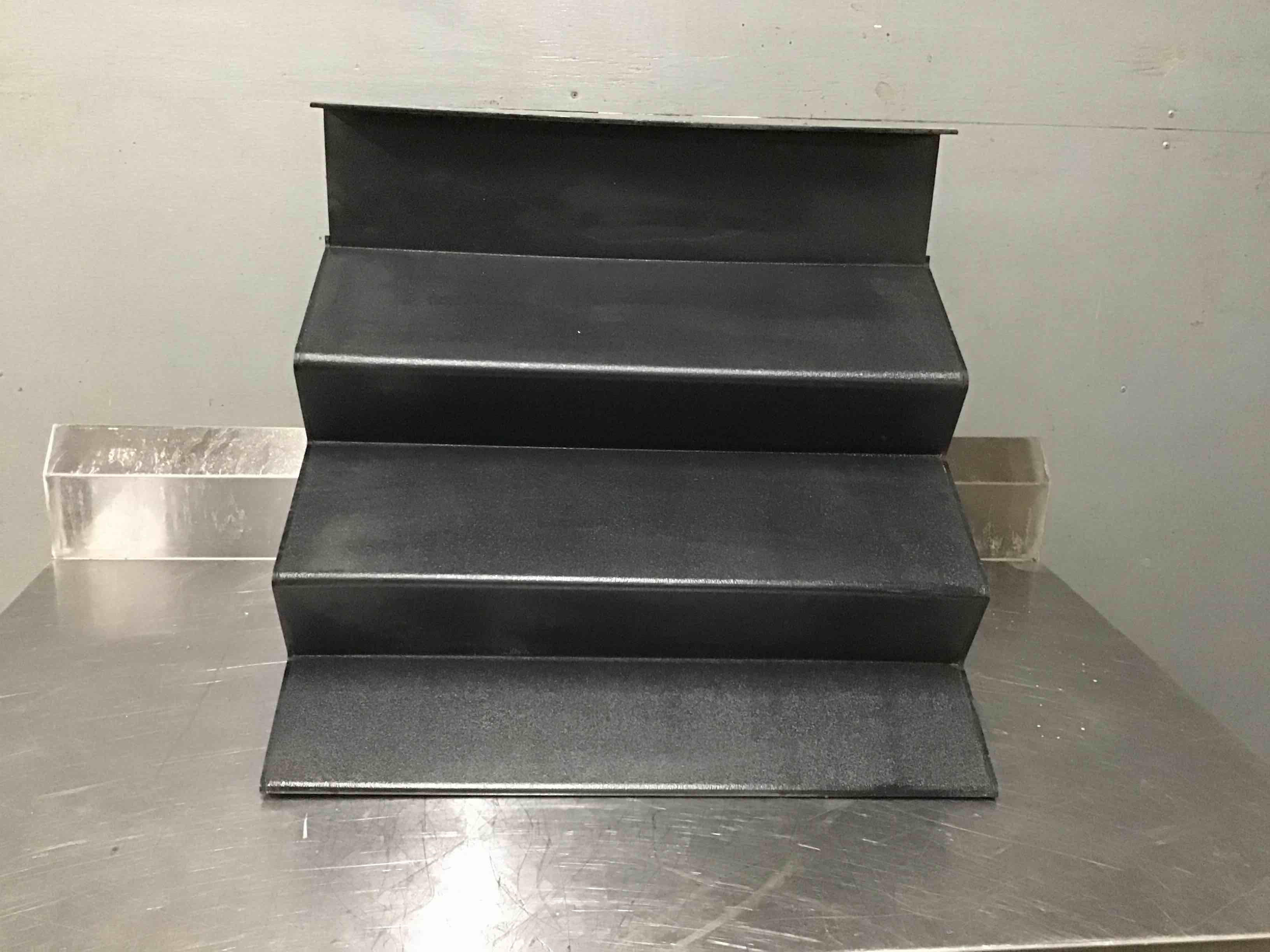 Black Solid Plastic Display Rack