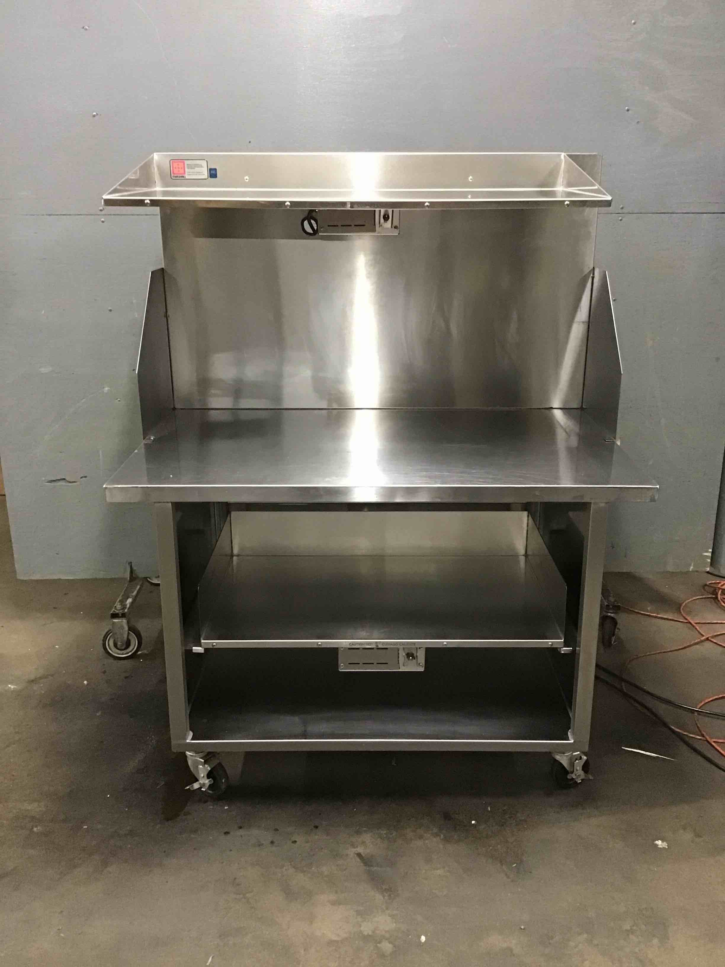 MARSHALL AIR SYSTEMS INC. STAINLESS STEEL 48 Inch Table w/ Heated Over