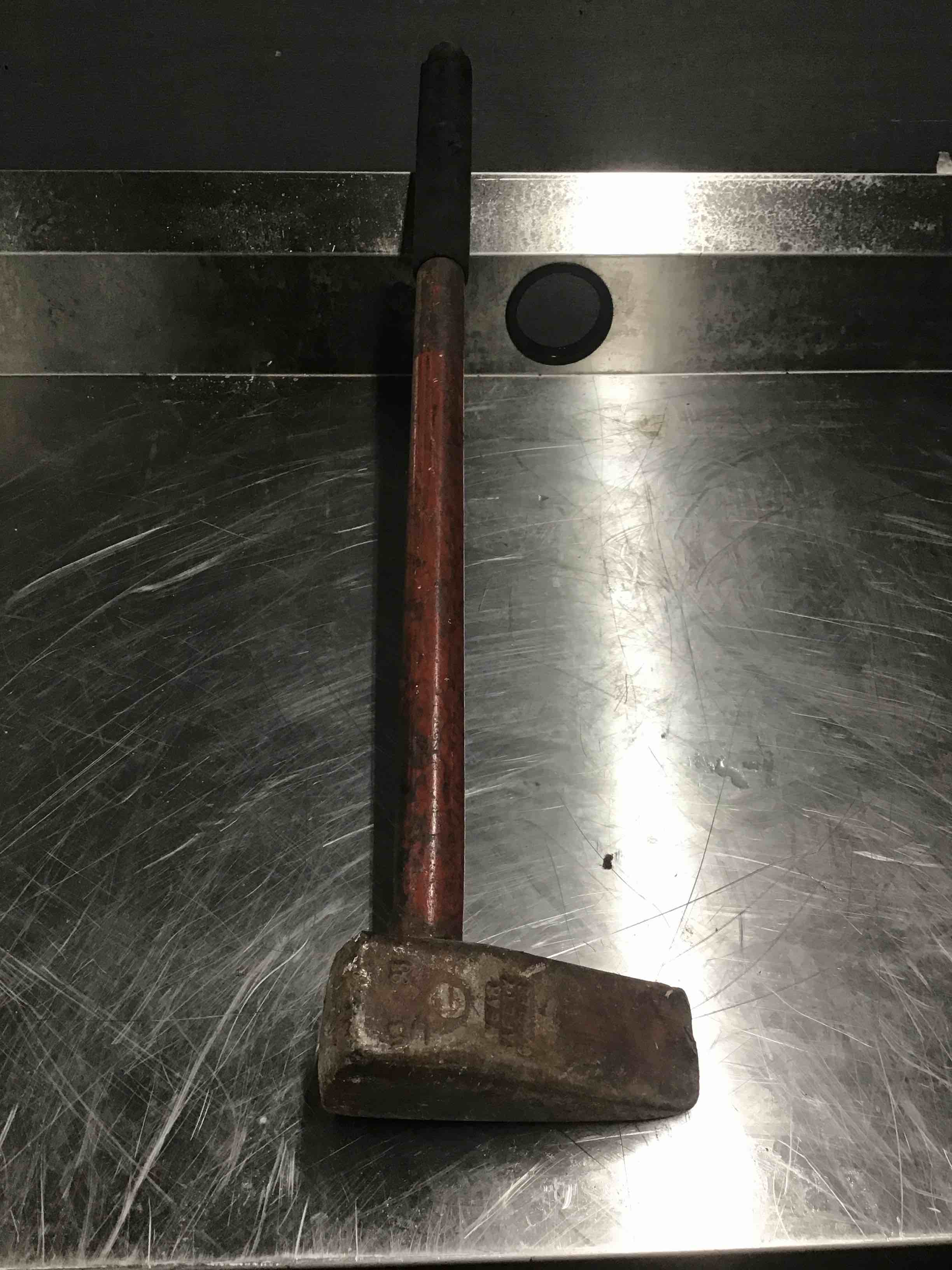 METAL 6.5 INCH PIC AXE WITH RUBBER GRIP