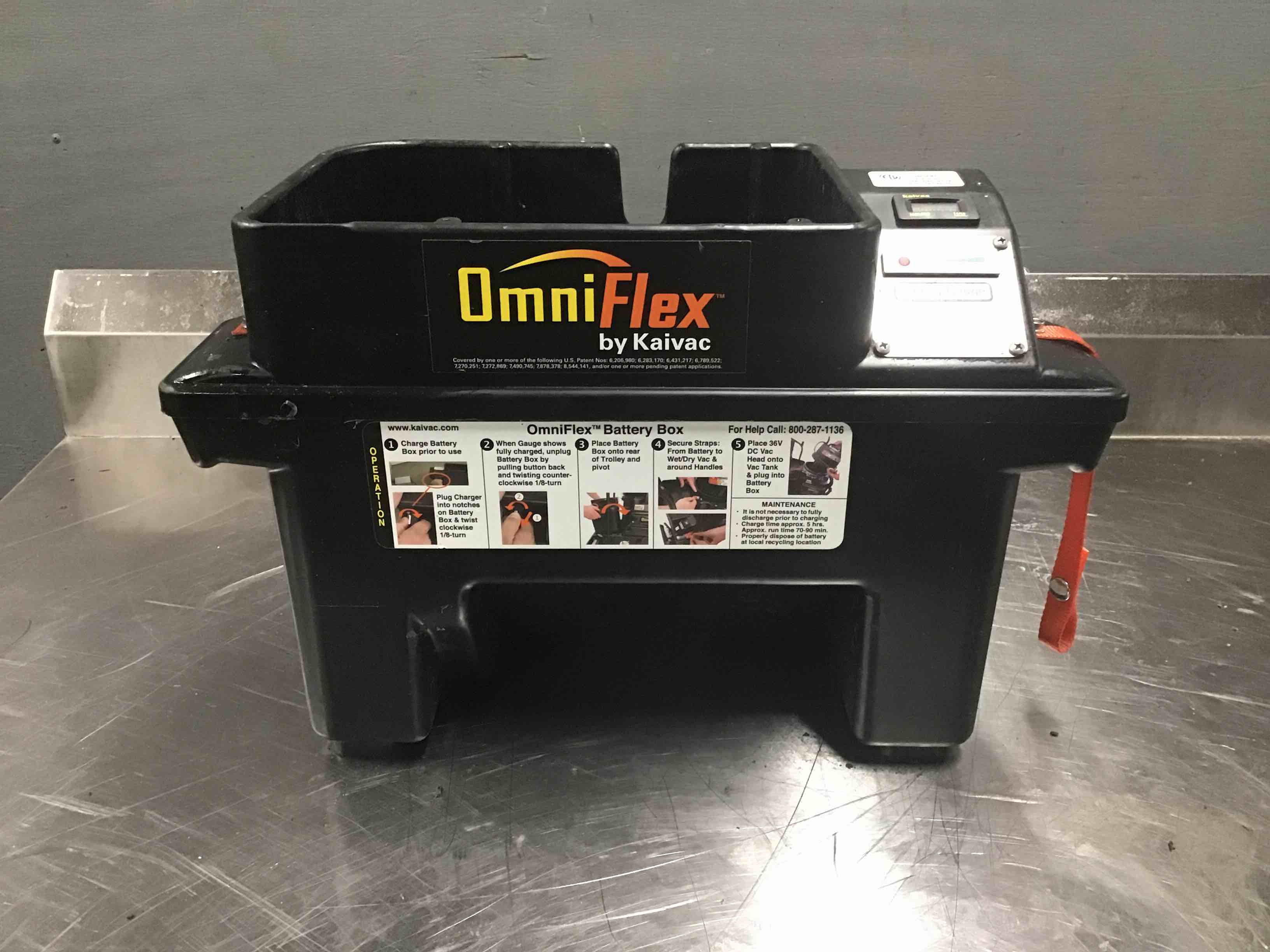 KAIVAC CLEANING SYSTEMS OMNI FLEX BATTERY BOX 