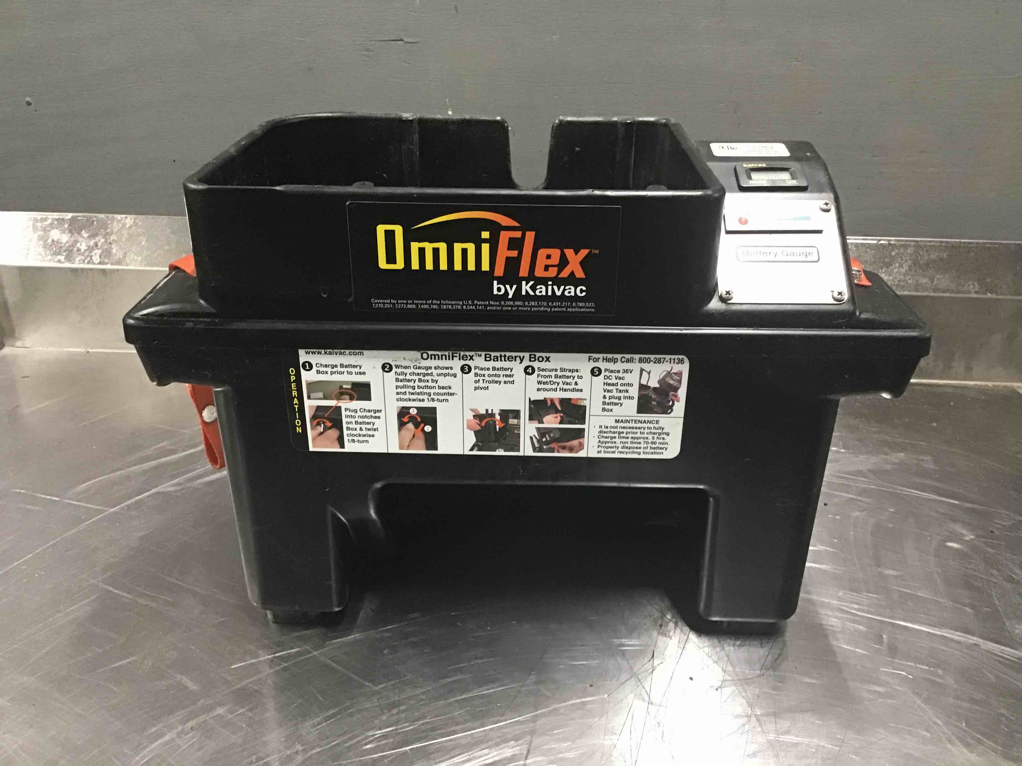 KAIVAC CLEANING SYSTEMS OMNI FLEX BATTERY BOX 