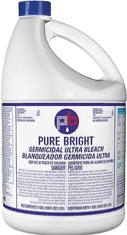 Bleach Pure Bright Germicidal Liquid 1 gal. NonSterile Jug Chlorine Scent 
