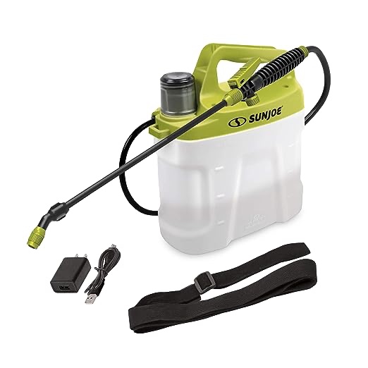 Sun Joe 2-Gallon Rechargeable Cordless All Purpose Chemical Sprayer, 4-Volt