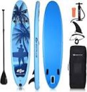 Goplus 9.8'/10'/11' Inflatable Stand Up Paddle Board, 6.5” Thick SUP with Premium Accessories and Carry Bag, Wide Stance, Bottom Fin for Paddling, Surf Control, Non-Slip Deck, for Youth and Adult