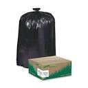 Earthsense Can Liners, 55-60 Gallons, 1.25 Milliliters, 38 x 58, Black, 100/Carton (RNW6050)