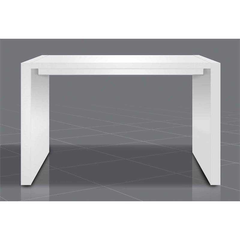Wood MDF Lacquered Bar Table in White (60"X18"X40"H) ( carton 2 of 2)
