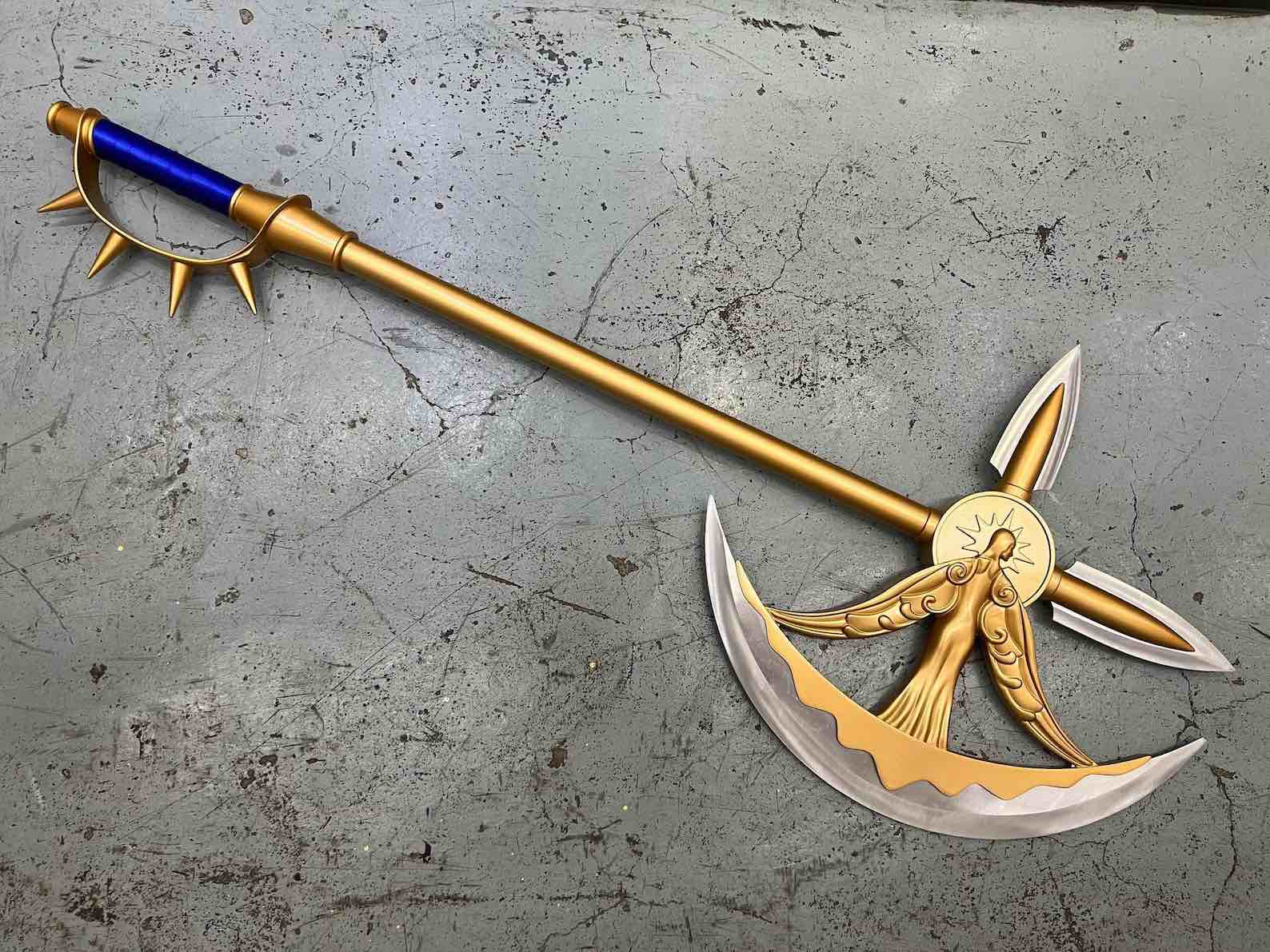 Rhitta Axe Ax Seven Deadly Sins Lion's Sin of Pride Escanor Metal Cosplay Weapon Prop