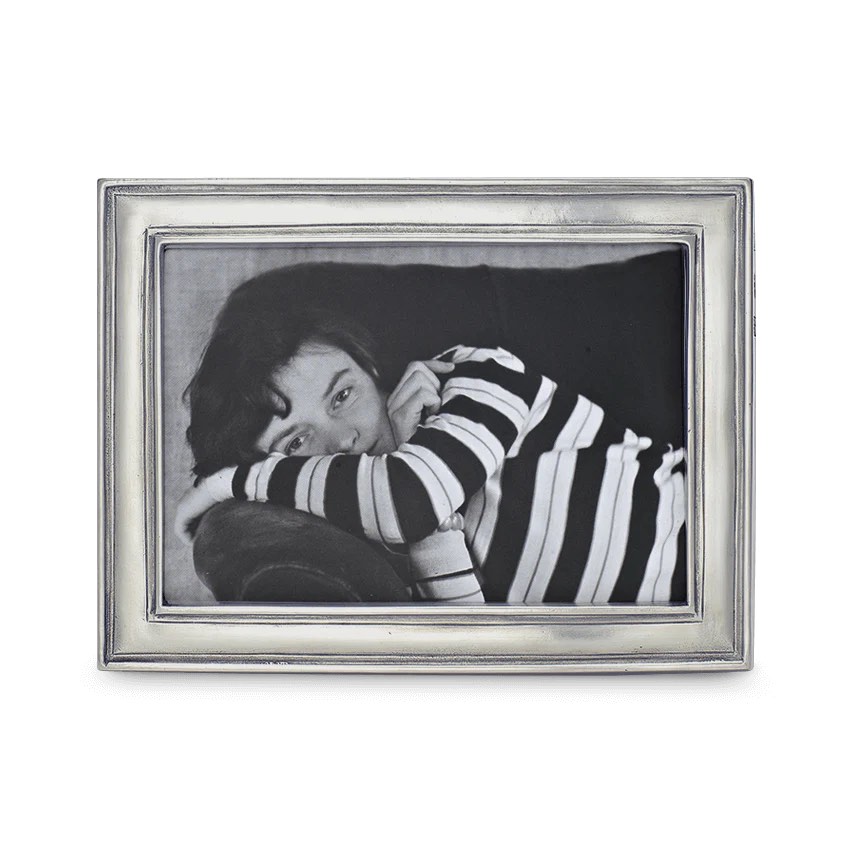 Lugano Pewter Small Picture Frame, Handcrafted in Italy, 1pc