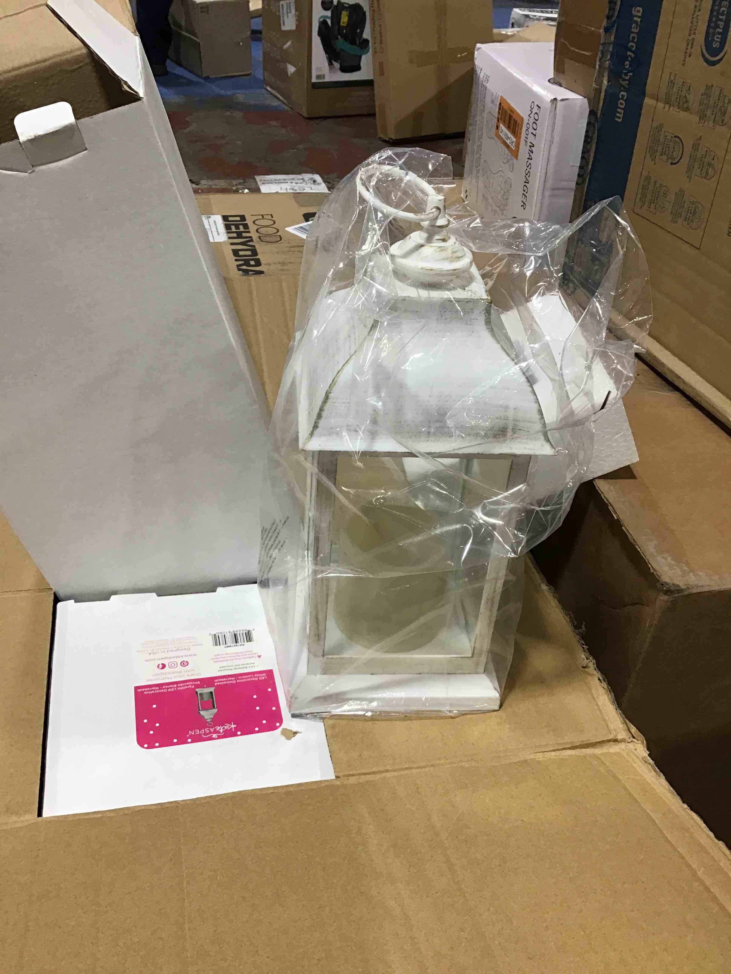 LED Decorative Lanterns Set of 6 Kate Aspen Vintage Rustic Home DÃ