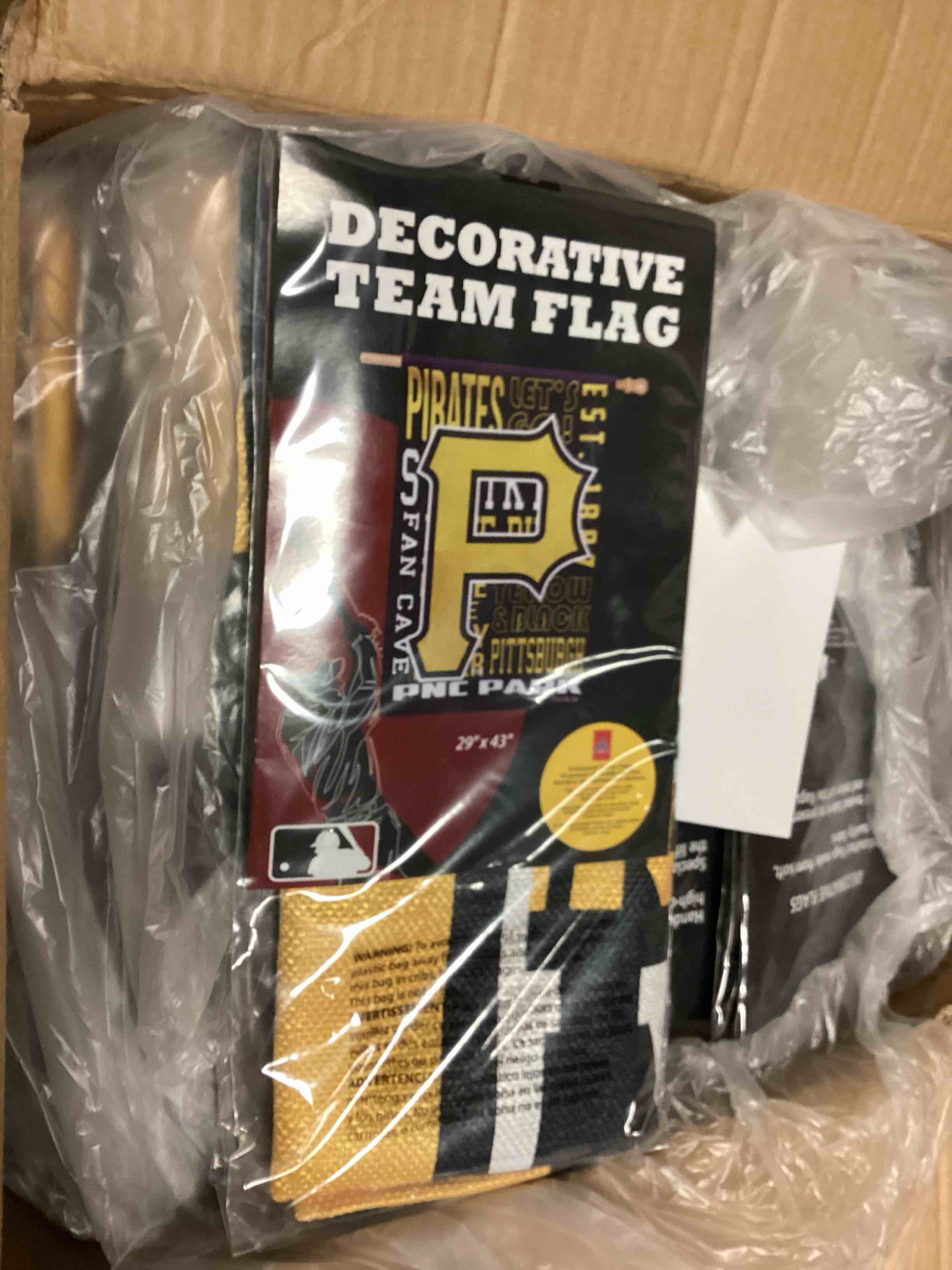 case of 50:Evergreen Flag, Pittsburgh Pirates, Fan Rules ES REG, 44'' x 0.3'' inches