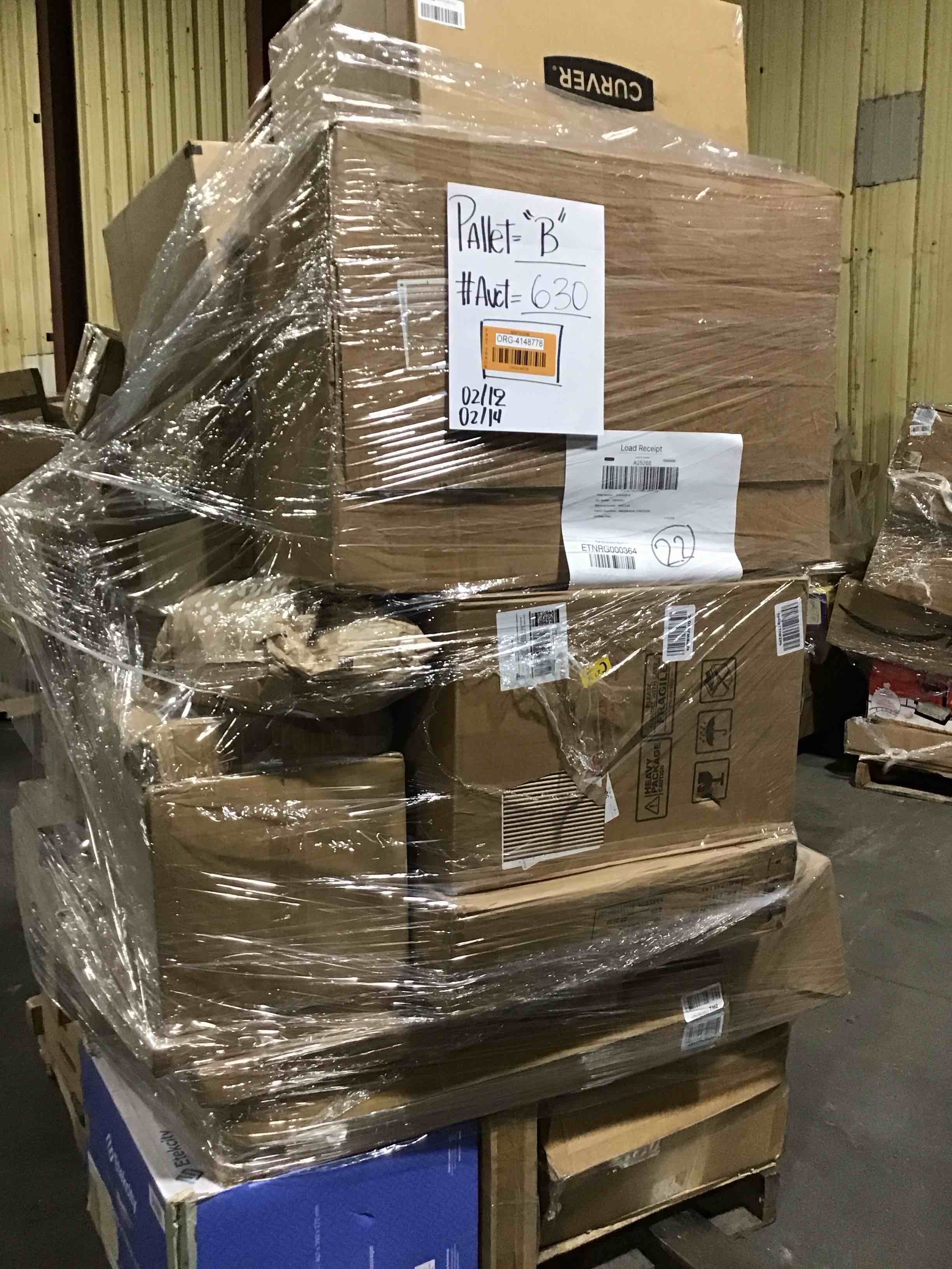 (B) 1SKID PALLET MYSTERY BOXES SURPRISE (Appears New and Open Box) 30