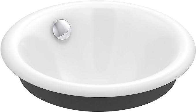 Kohler 20211-0 Iron Plains Bathroom Sink, White Small