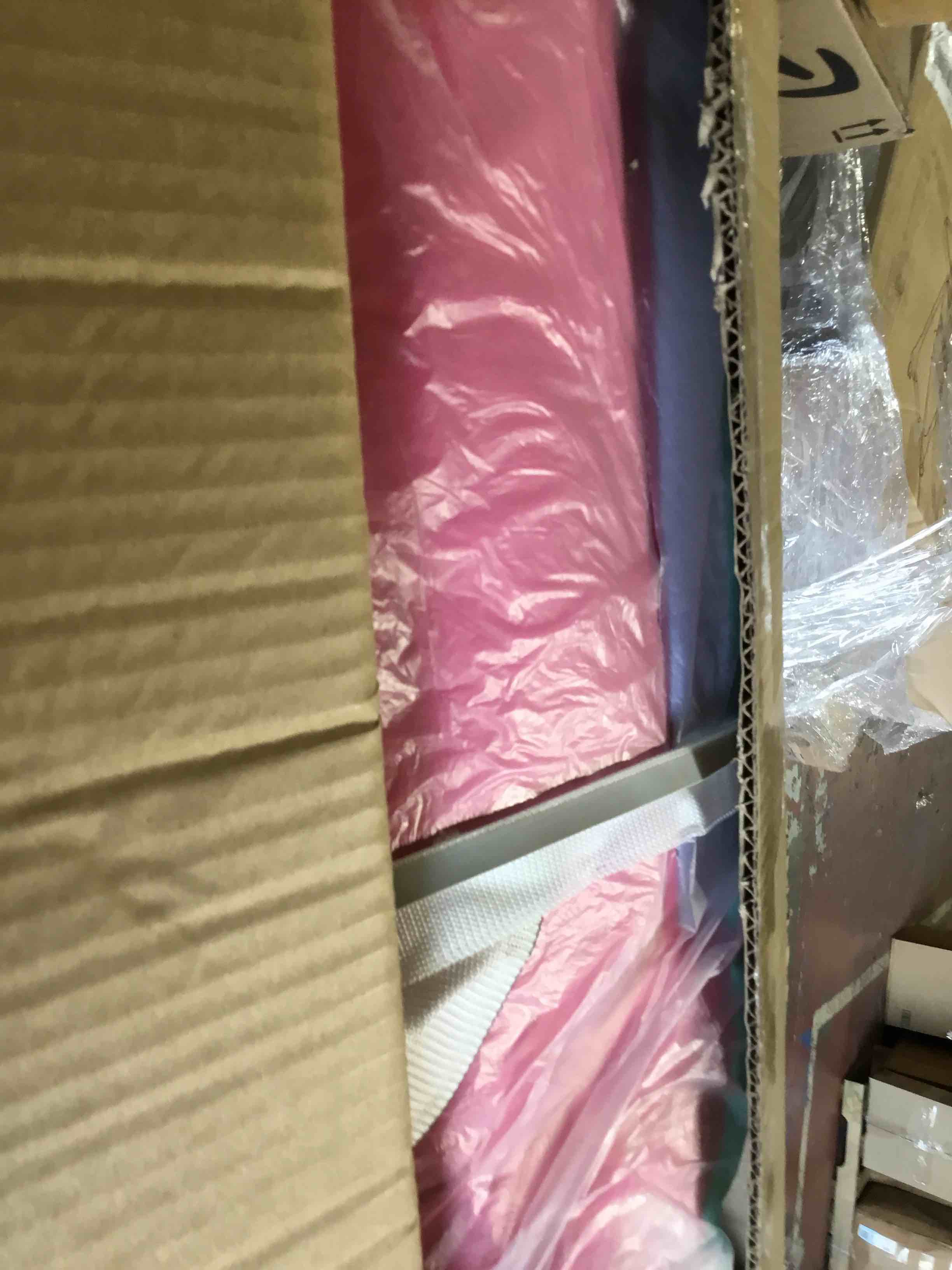 VOFiTNY All Purpose Gymnastics Mat 6.6/10/13/16/20 ft Sturdy Inflatable Tumble Track for Home/Gym Pink/Green 6.6ft*3.3ft*4inches(2m*1m*0.1m)