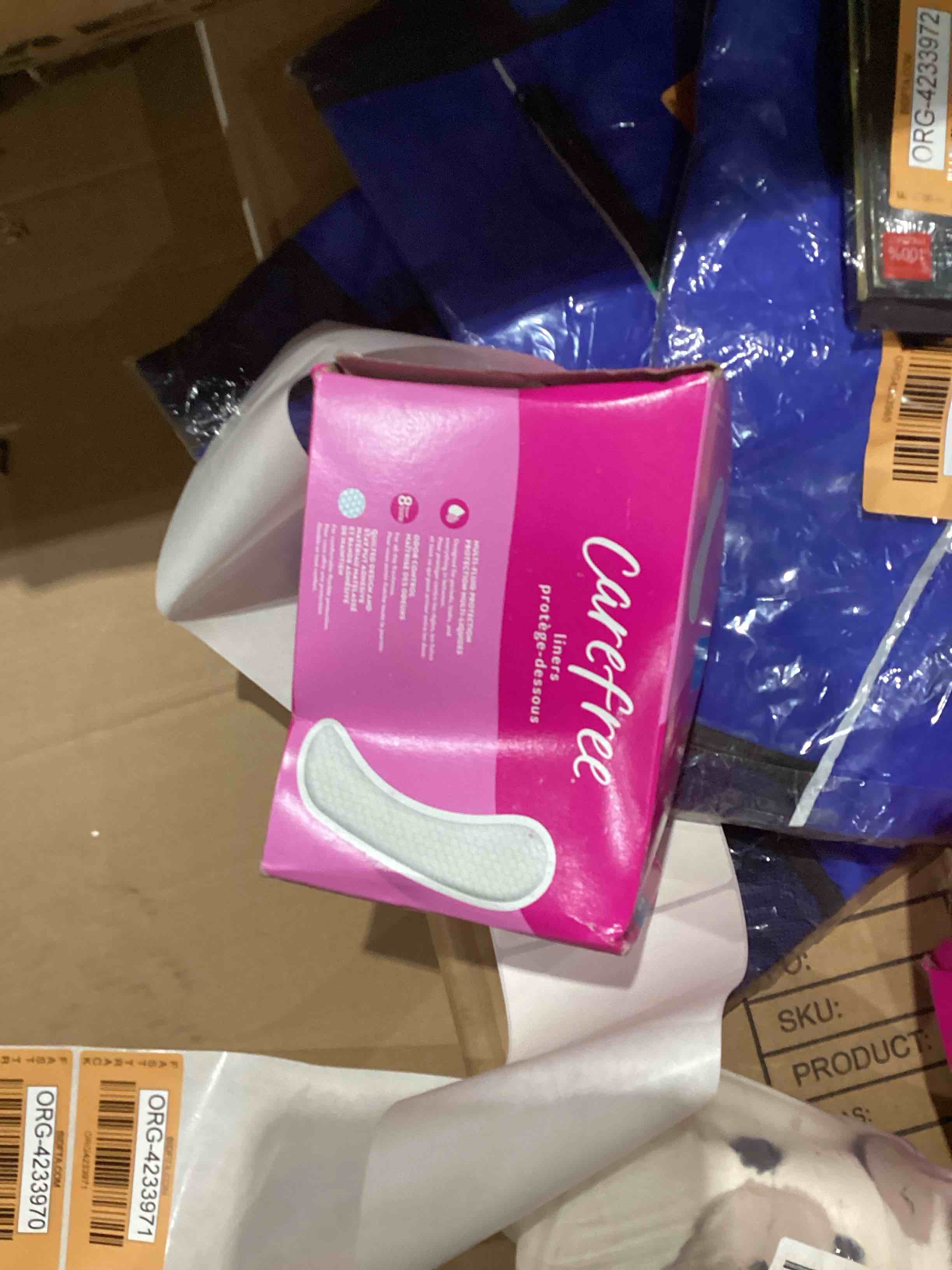 Paquete de 2 protectores de bragas regulares, extra largos, sin perfume, control de olores de 8 horas, 100 unidades (200 unidades en total)