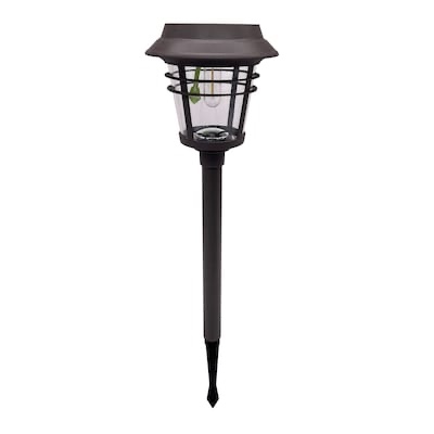 Harbor Breeze Round Path 15-Lumen Black Solar LED Outdoor Path Light (3500 K)