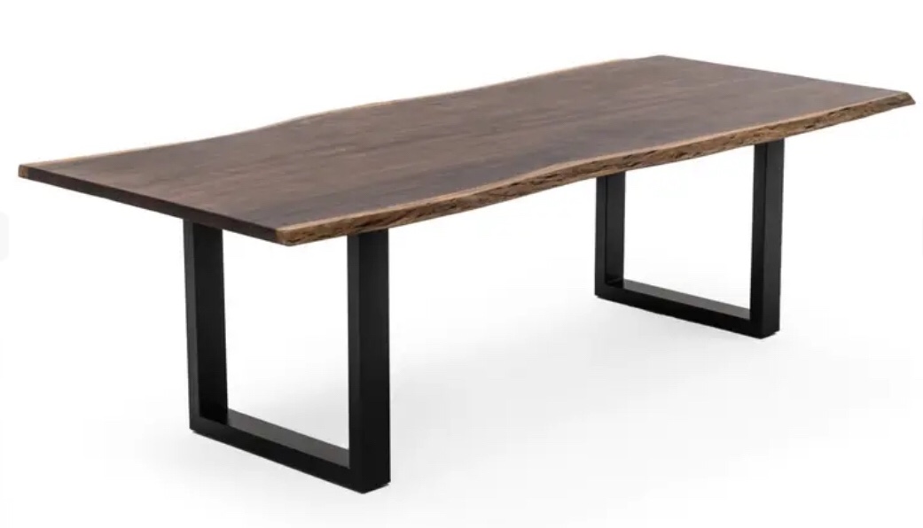 Modrest Taylor - X-Large Modern Live Edge Wood Dining Table (Incomplete, Box 1/2 only)