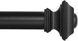 Ivilon Square Designed Style Window Side Curtain Rod 1 1/8 Inch Diameter. 16 ...
