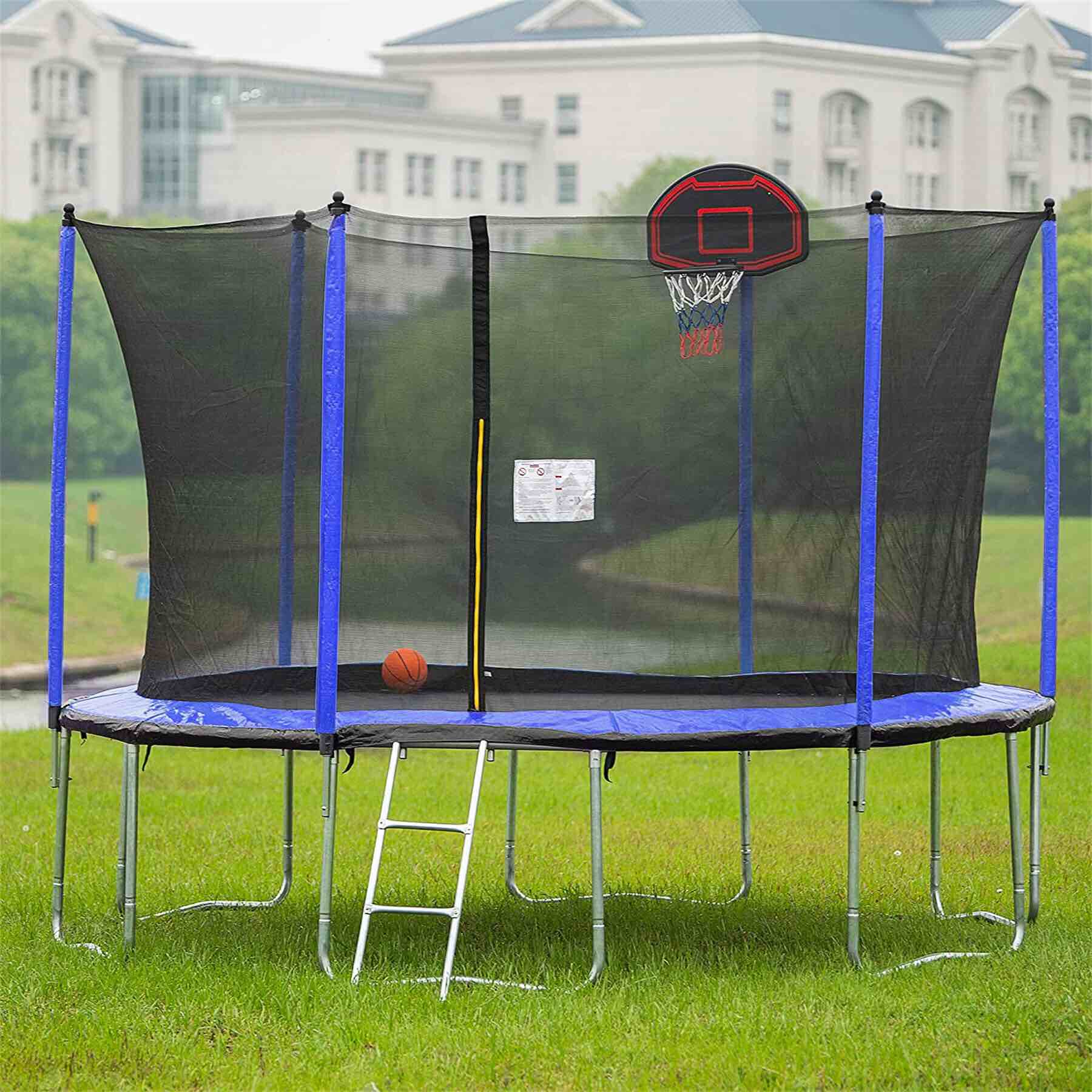 Redcamp 14' Round Backyard Trampoline with Safety Enclosure (incomplete)