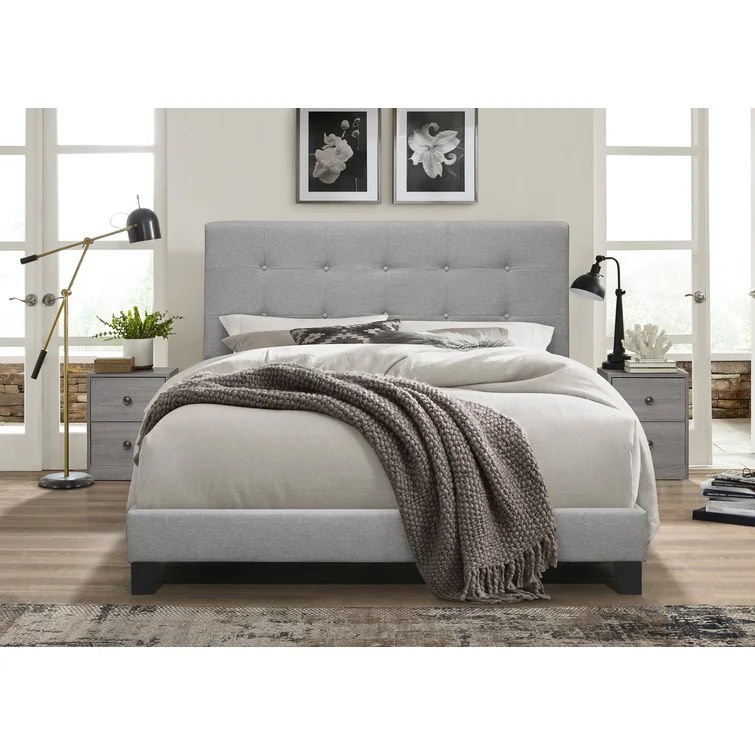 Abdiel Upholstered 3 Piece Bedroom Set queen size (incomplete bed frame only)