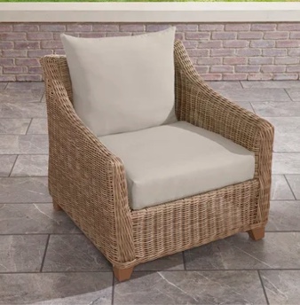 terrasol outdoor seat and back cushions taupe 