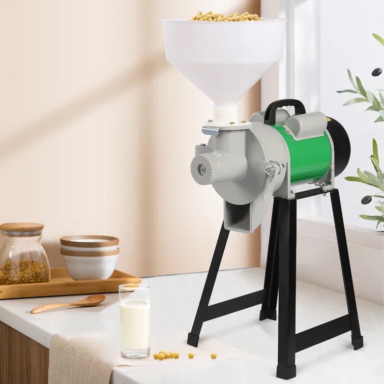 110V Electric Mill Grinder Machine Wet Grinder for Grinder Rice Corn Grain Coffee Wheat