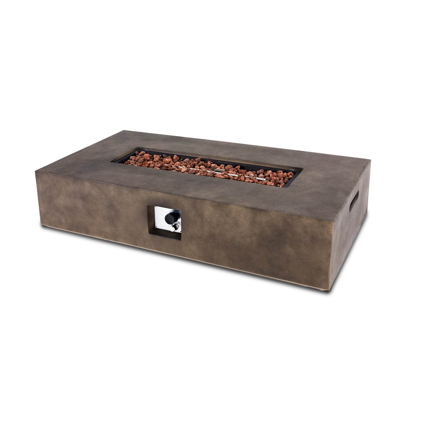 UPHA 56'' Patio Propane Gas Concrete Fire Pit Table