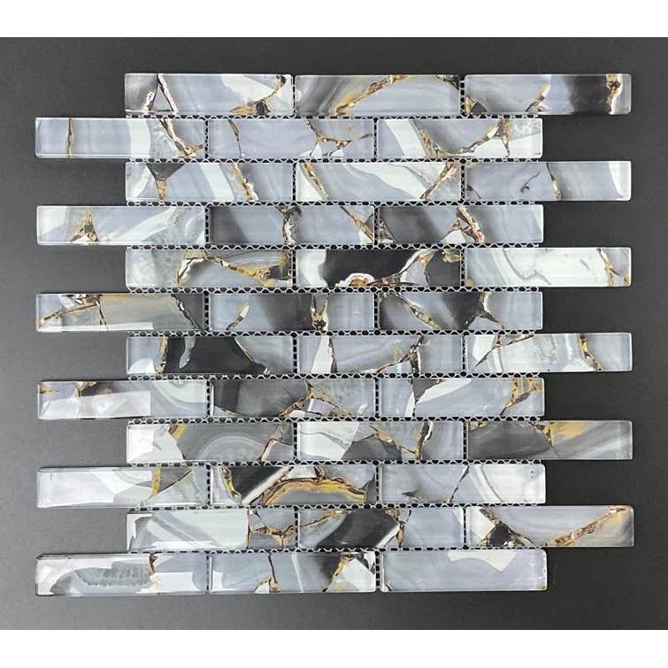 ES STONE GC1 Art Craft Glass Brick Joint Mosaic Wall Tile 13.29 sq ft box