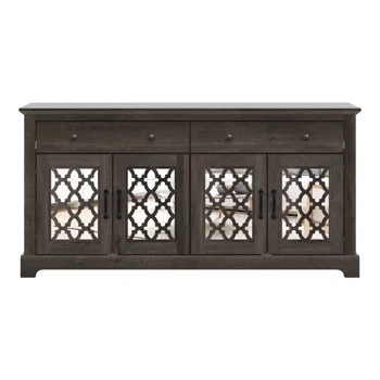 Abbie-May 59'' Wide 2 Drawer Sideboard dark dusty oak 